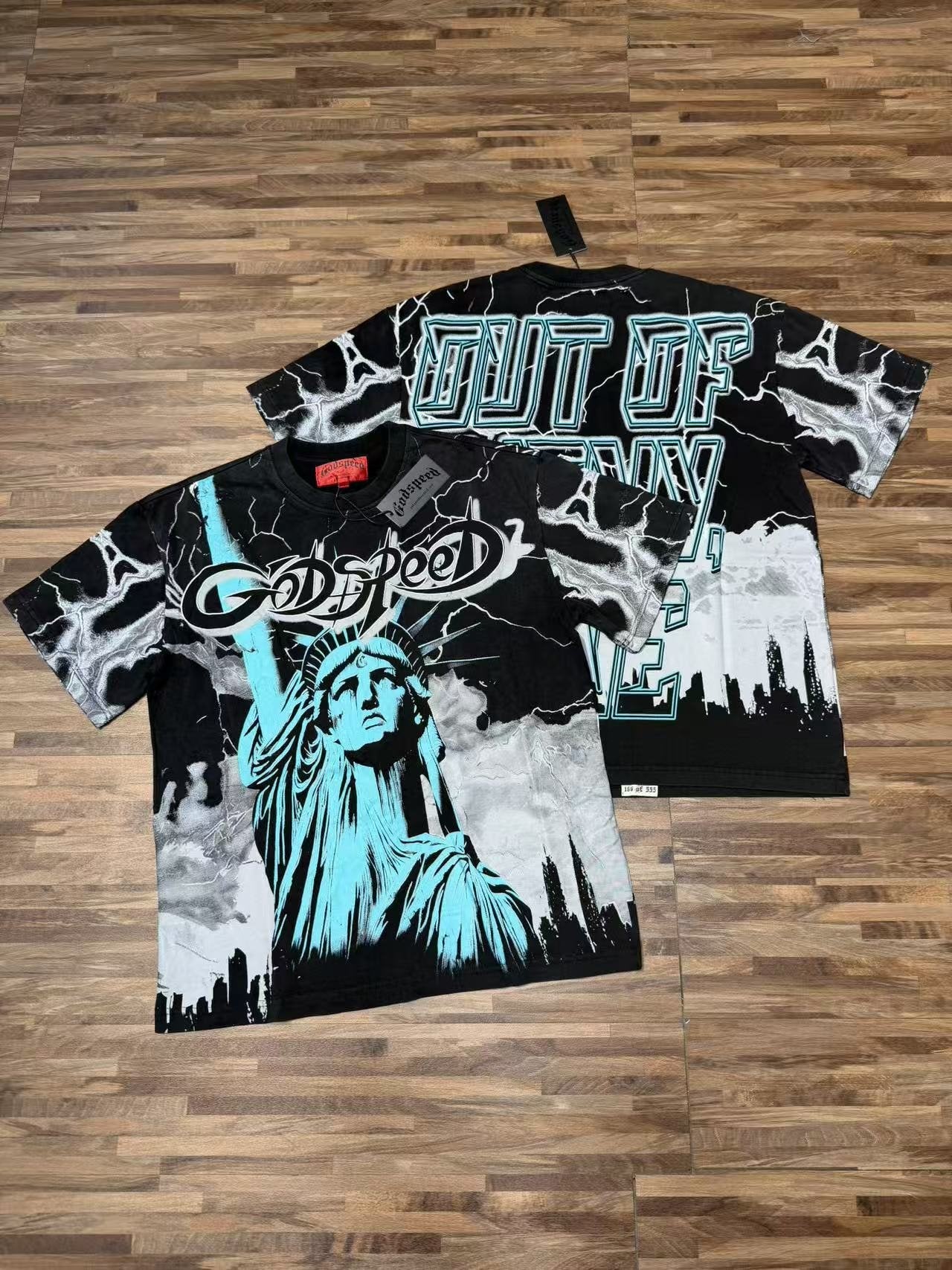 Godspeed Statue of Liberty Graphic T-Shirt — comparison