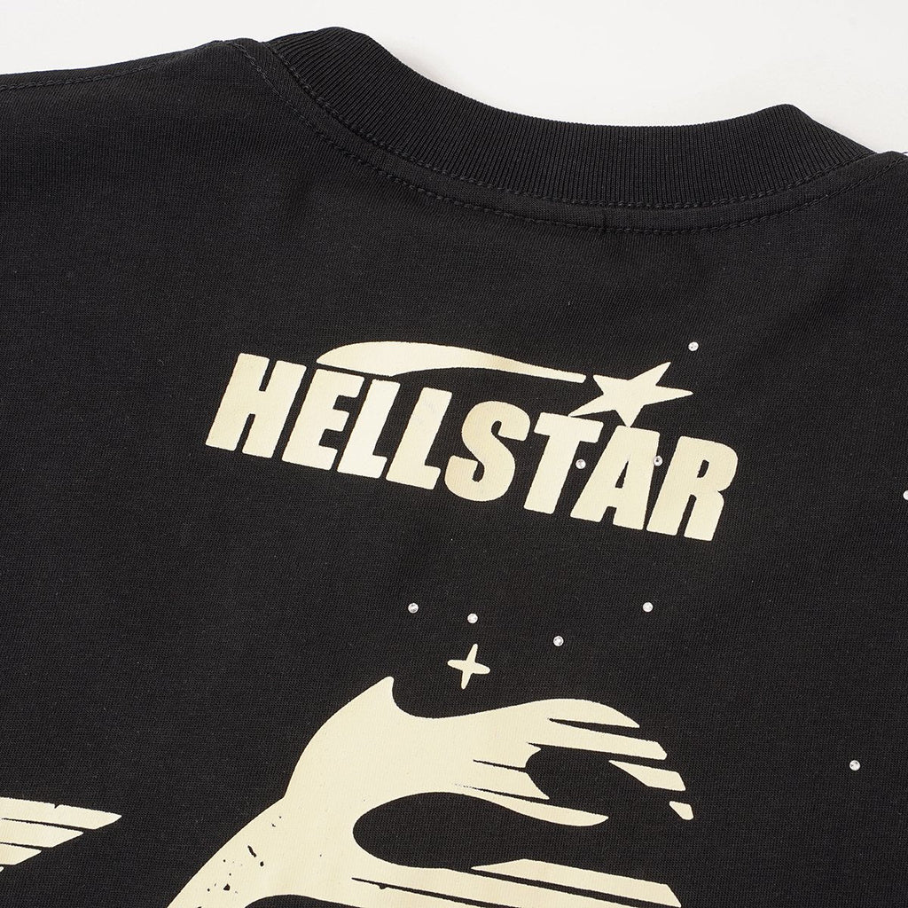 Hellstar Path to Paradise Rhinestone Graphic T-Shirt — detail