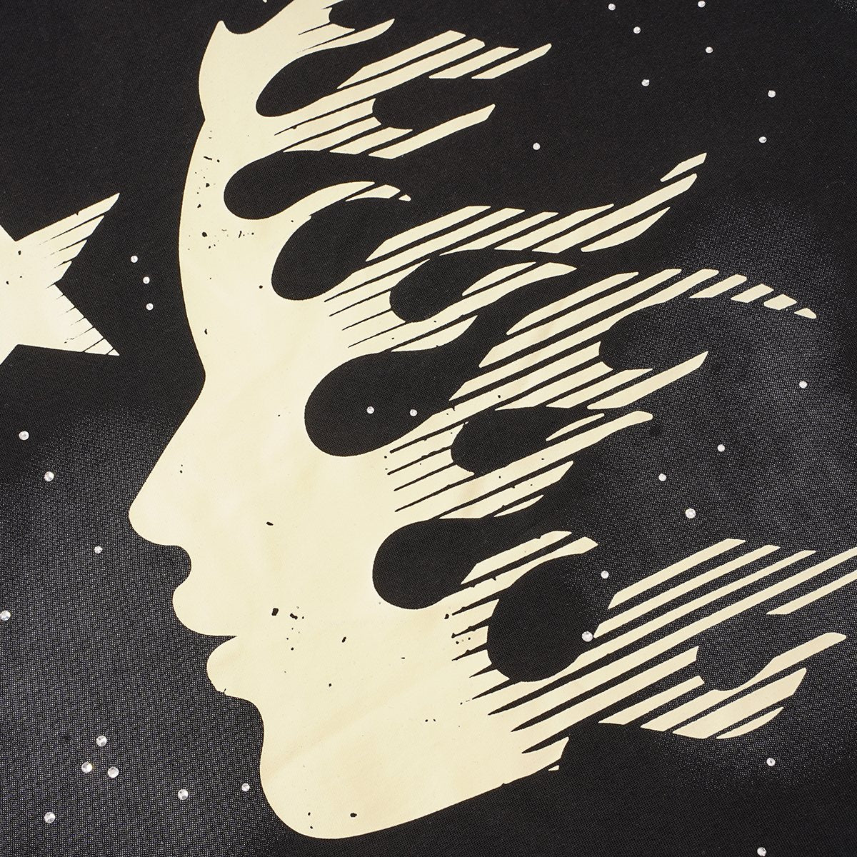 Hellstar Path to Paradise Rhinestone Graphic T-Shirt — detail