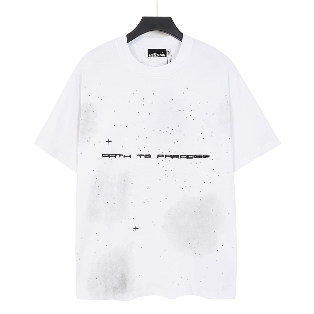 Hellstar Path to Paradise Rhinestone Graphic T-Shirt — front
