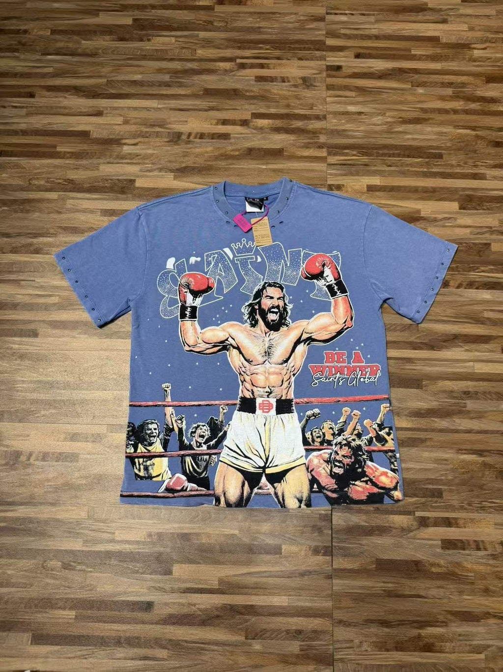 SAINT Boxer Winner Graphic T-Shirt — front
