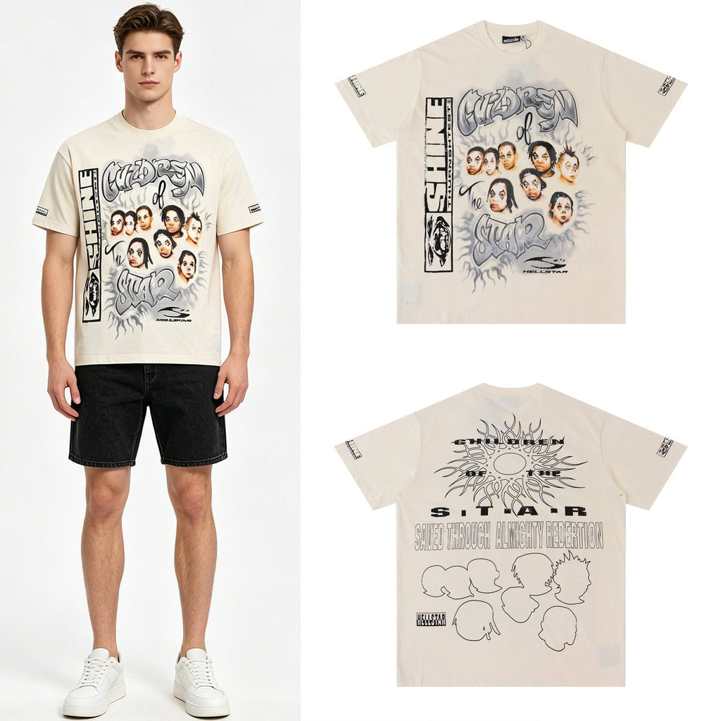 Hellstar Children of the Star Portrait Graphic T-Shirt — context
