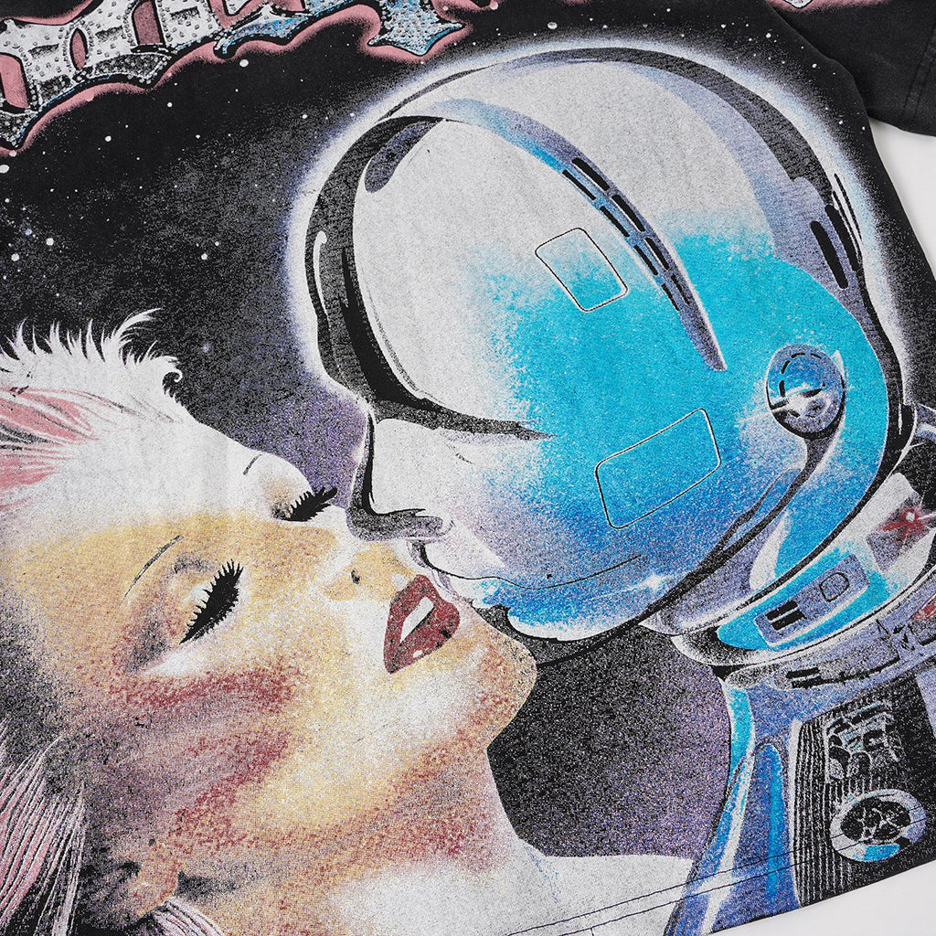 Godspeed Astronaut Face Graphic T-Shirt — detail