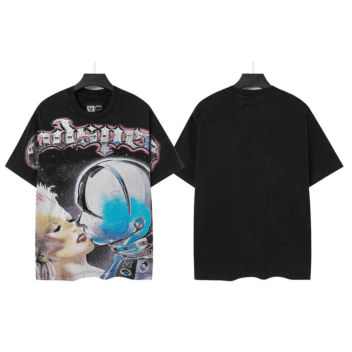 Godspeed Astronaut Face Graphic T-Shirt — hero