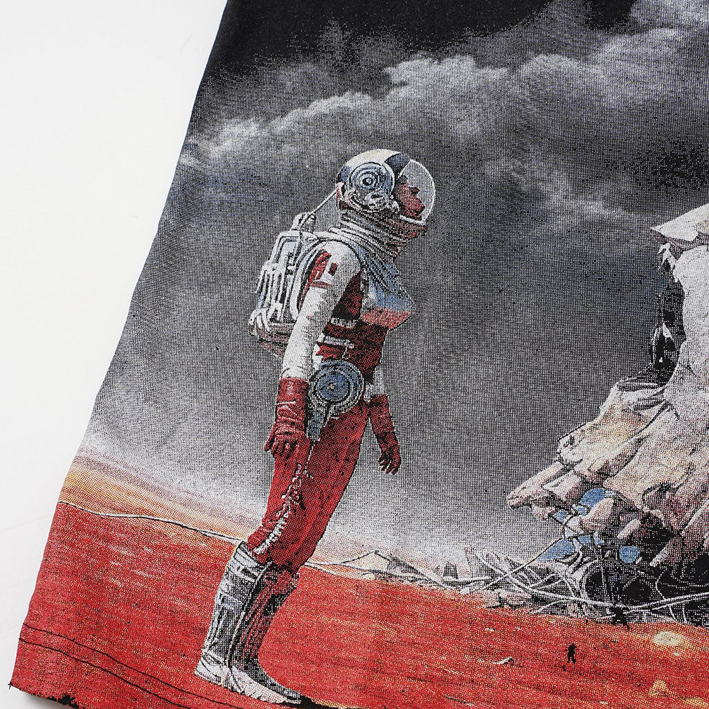 Godspeed Astronaut Skull Graphic T-Shirt — detail