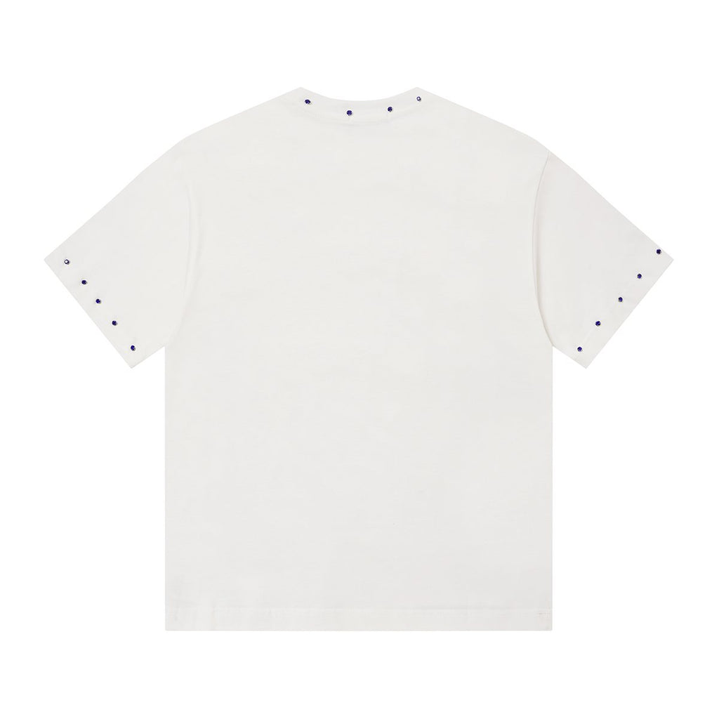 MIXED EMOTION Angel Graphic Studded-Trim T-Shirt — back