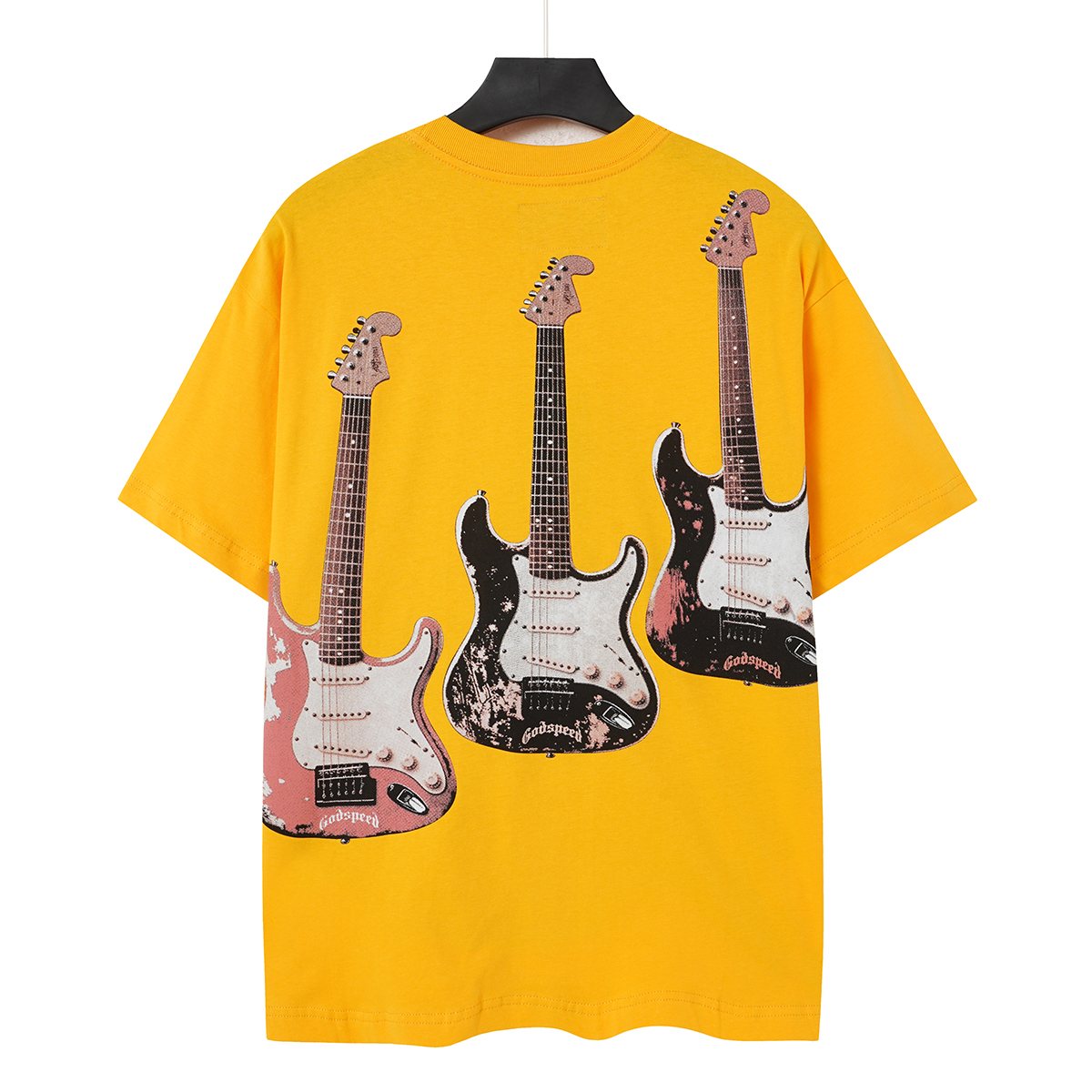 Godspeed Skeleton Band Guitar Graphic T-Shirt — back