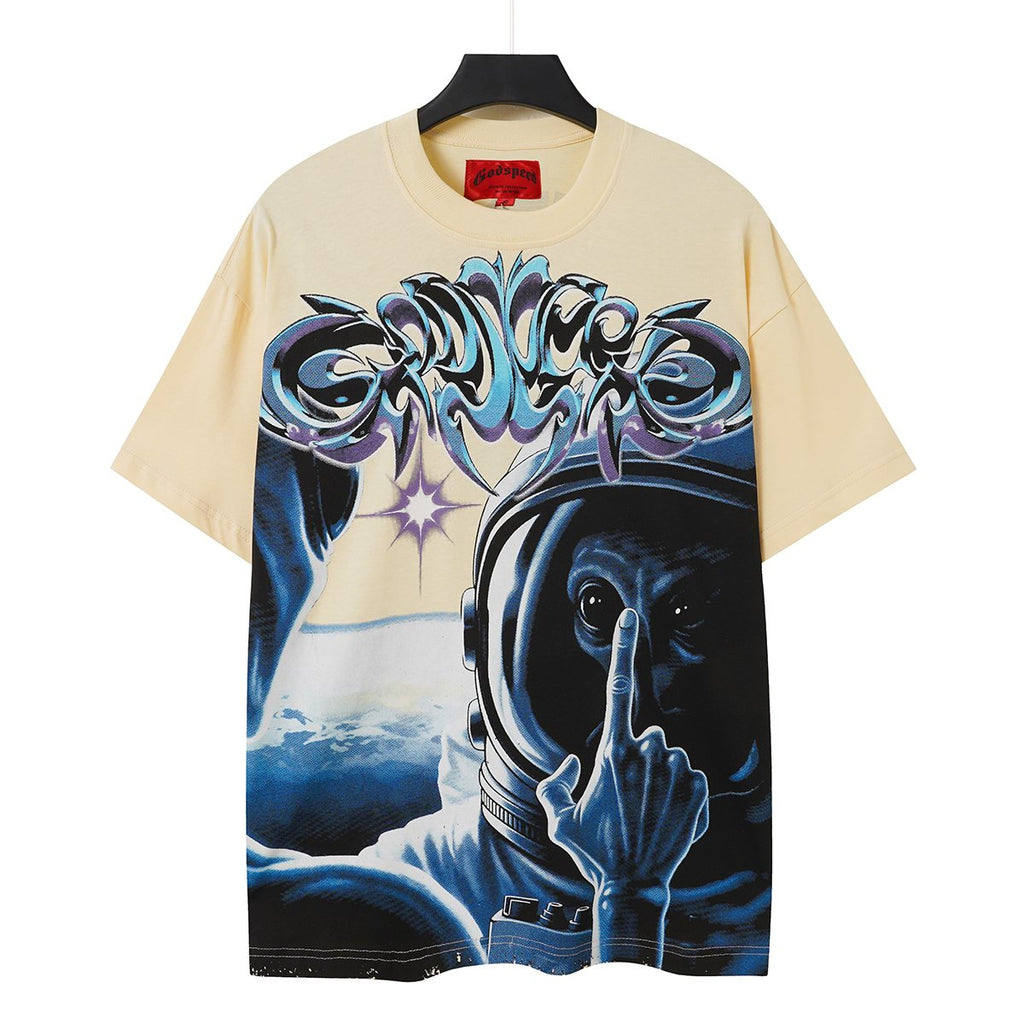 Godspeed Cream Rock Graphic T-Shirt — hero