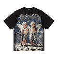 MIXED EMOTION Front Rhinestone Graphic T-Shirt — hero