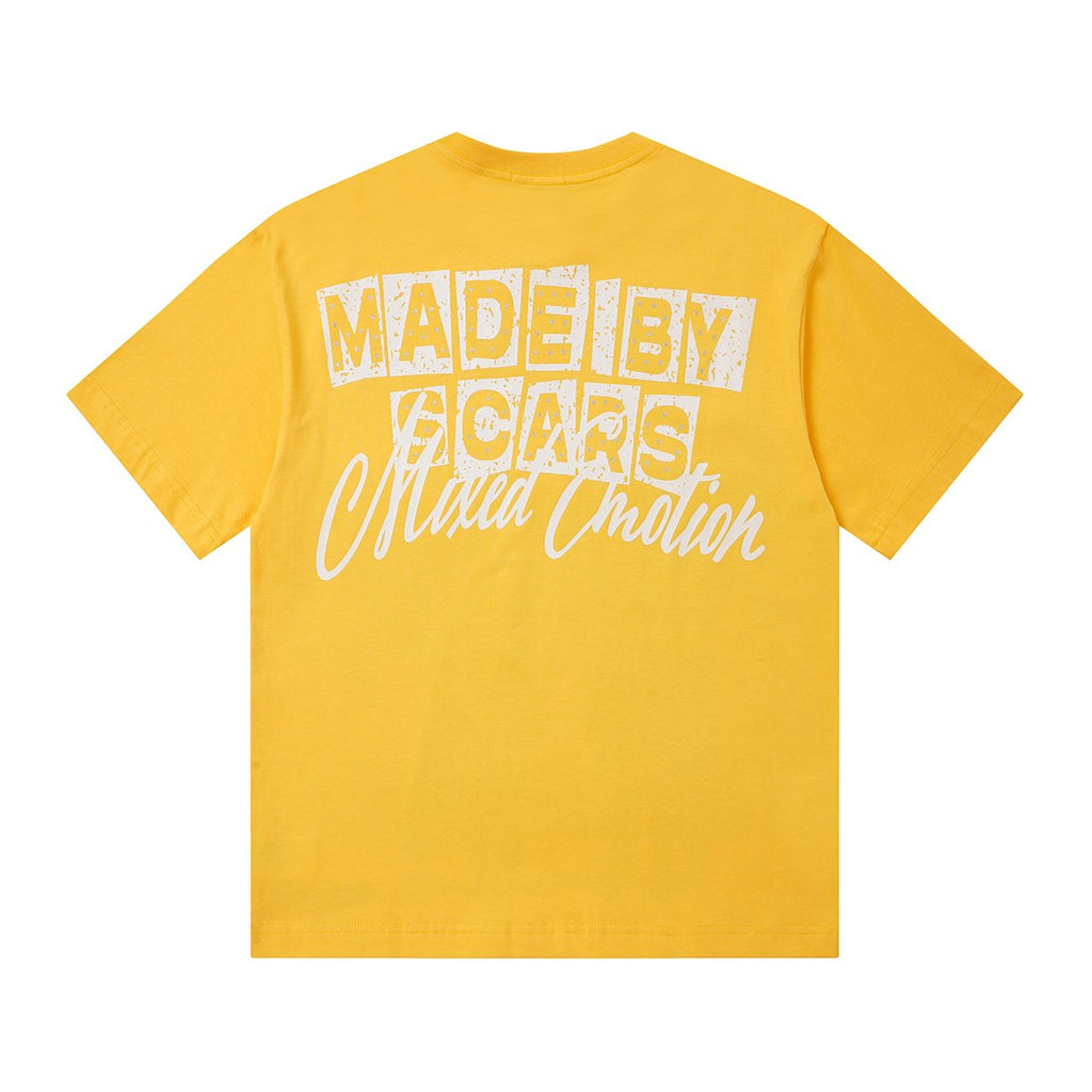 MIXED EMOTION Front Rhinestone Graphic T-Shirt — back
