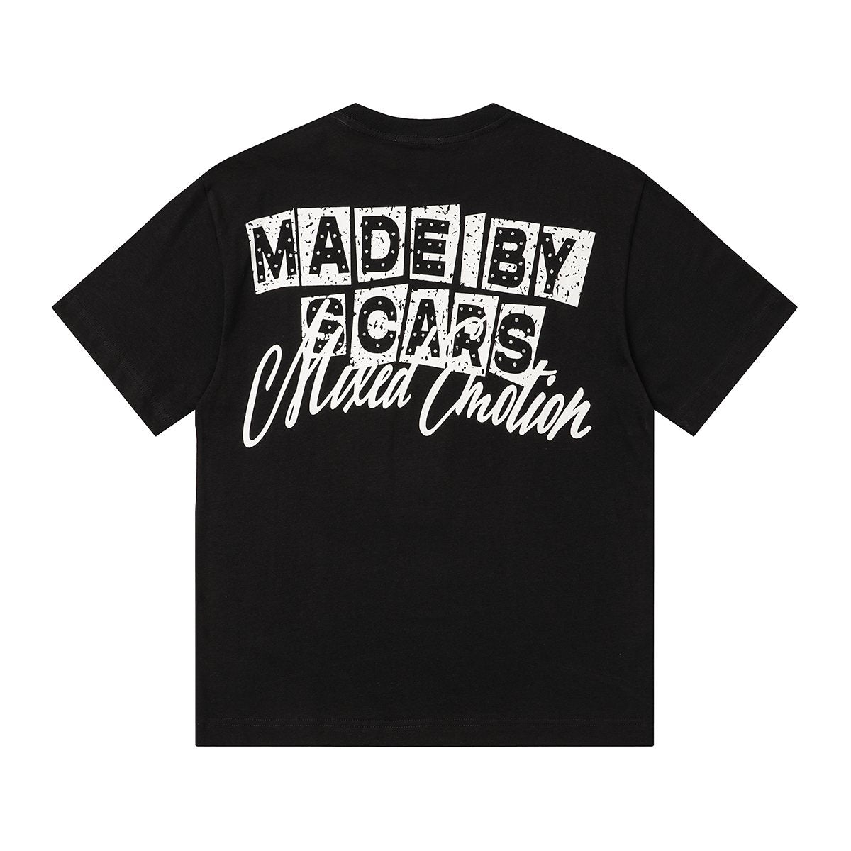 MIXED EMOTION Rhinestone Graphic T-Shirt — back