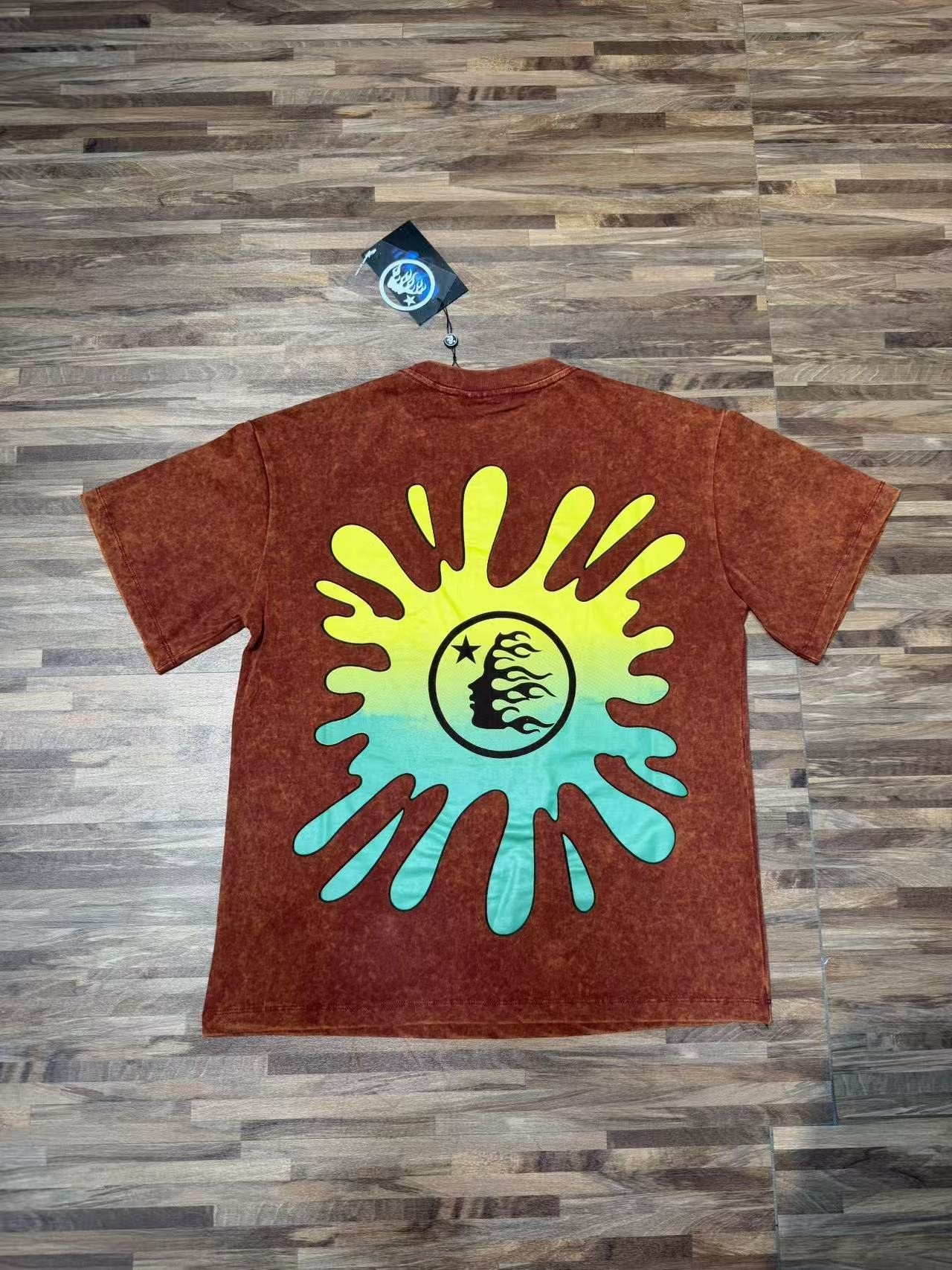 Hellstar Santa Face Splat Graphic T-Shirt — back