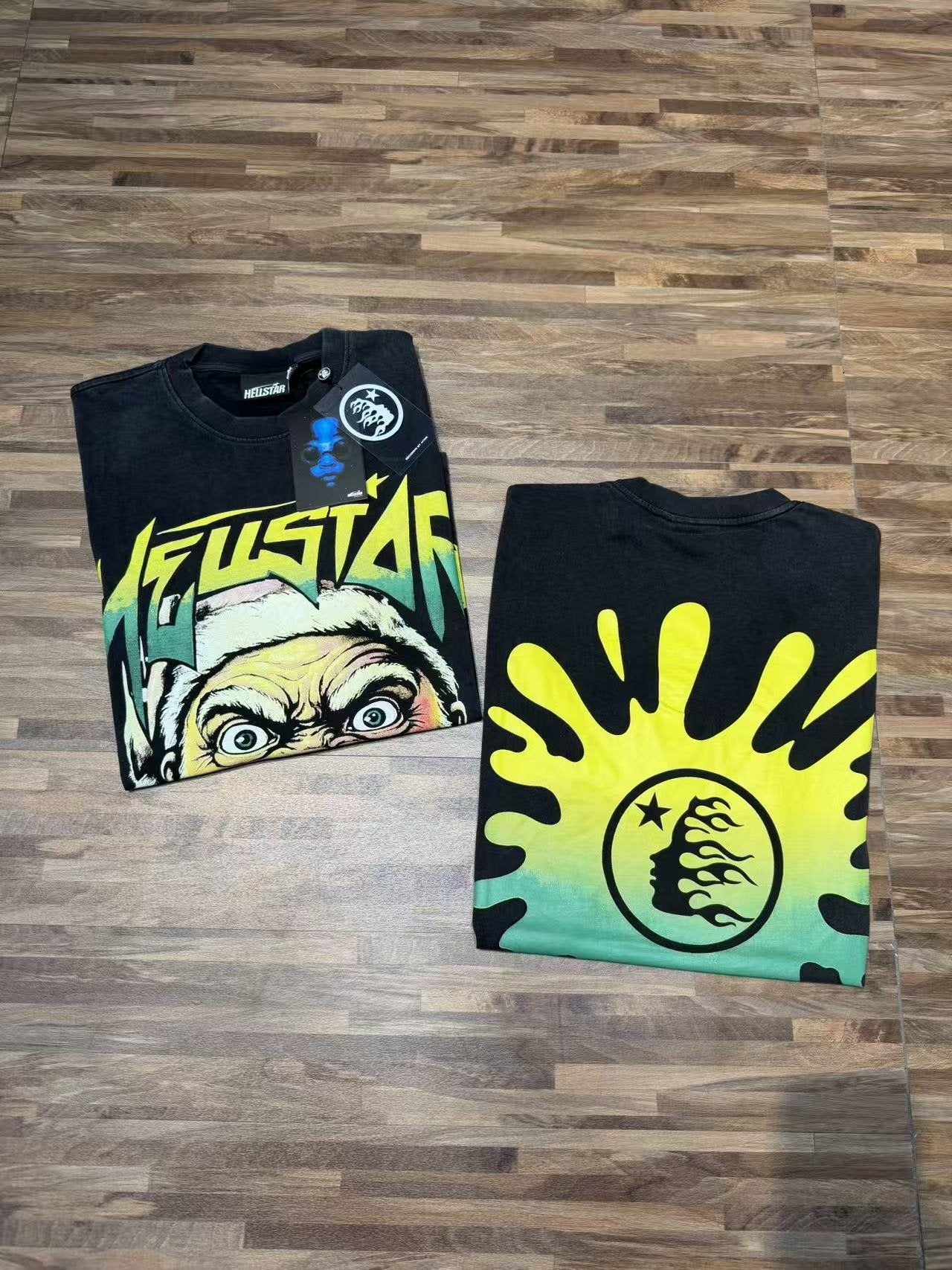 Hellstar Santa Back Graphic T-Shirt — hang_tag