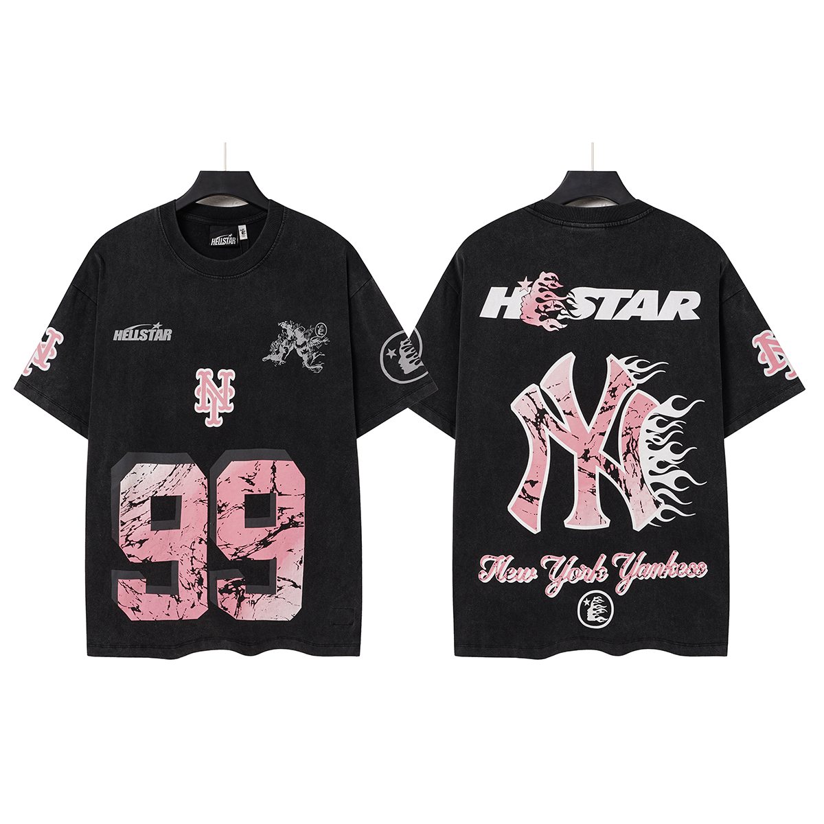Hellstar 99 Flame NY Graphic T-Shirt — hero