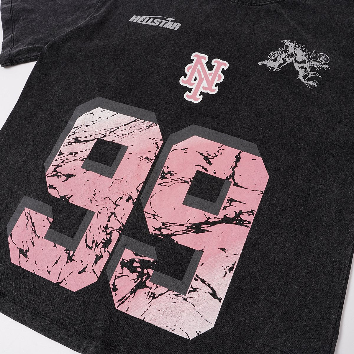 Hellstar 99 Flame NY Graphic T-Shirt — detail