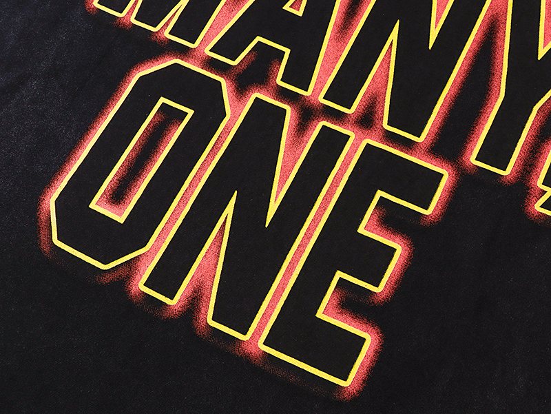 Godspeed Washed Black Racing Graphic T-Shirt — detail