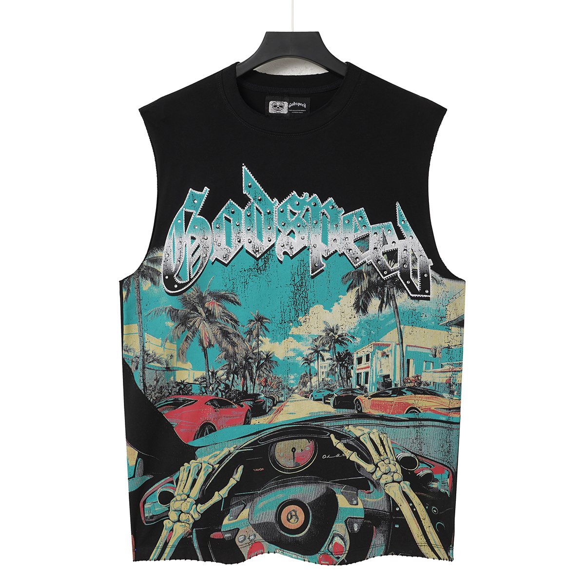 Godspeed Street Car Graphic Sleeveless T-Shirt — hero