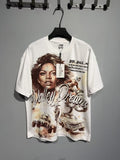 Valley Dreams Portrait Collage Graphic T-Shirt — front