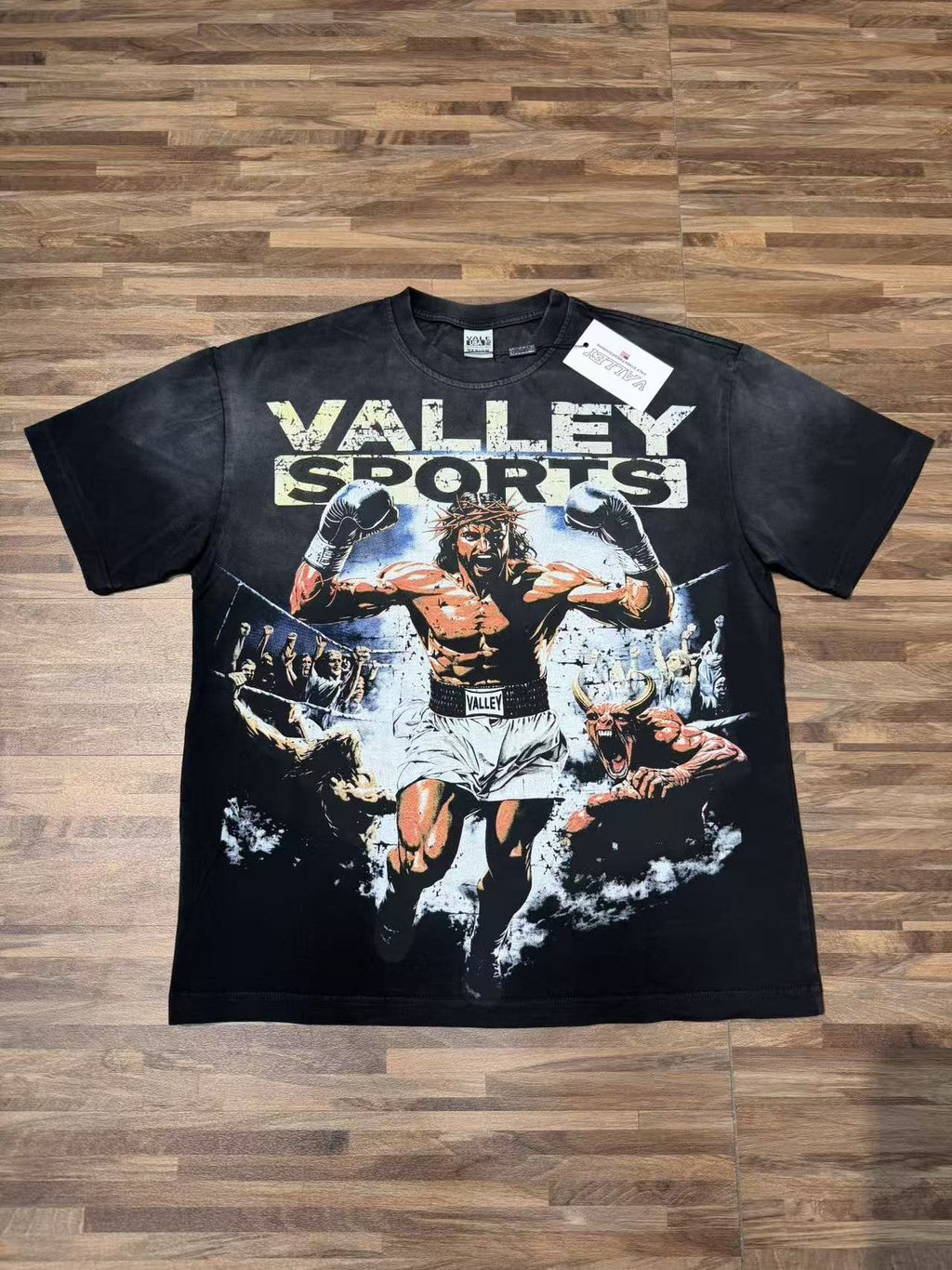 VALLEY Boxing Before Death Graphic T-Shirt — front