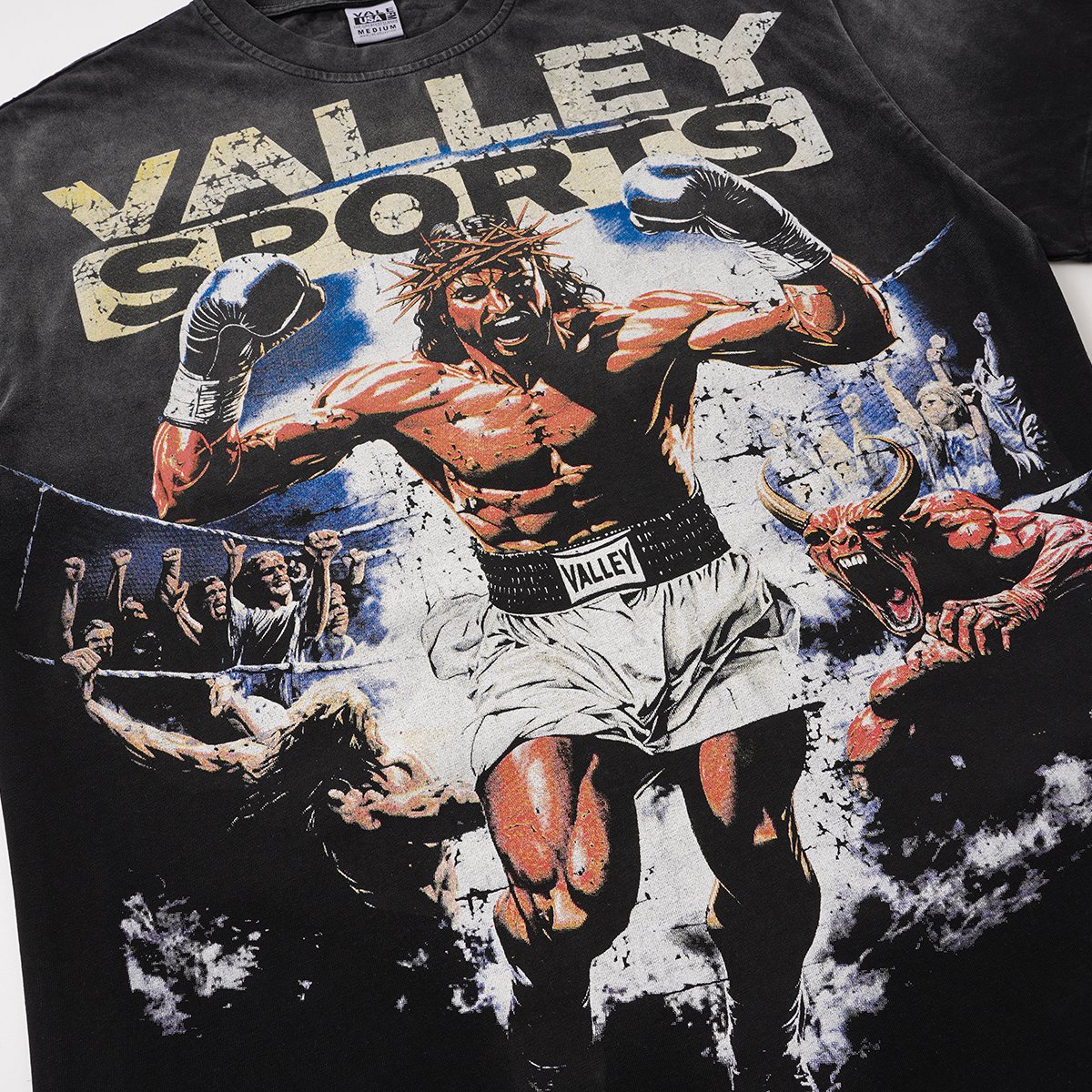 VALLEY Boxing Before Death Graphic T-Shirt — detail