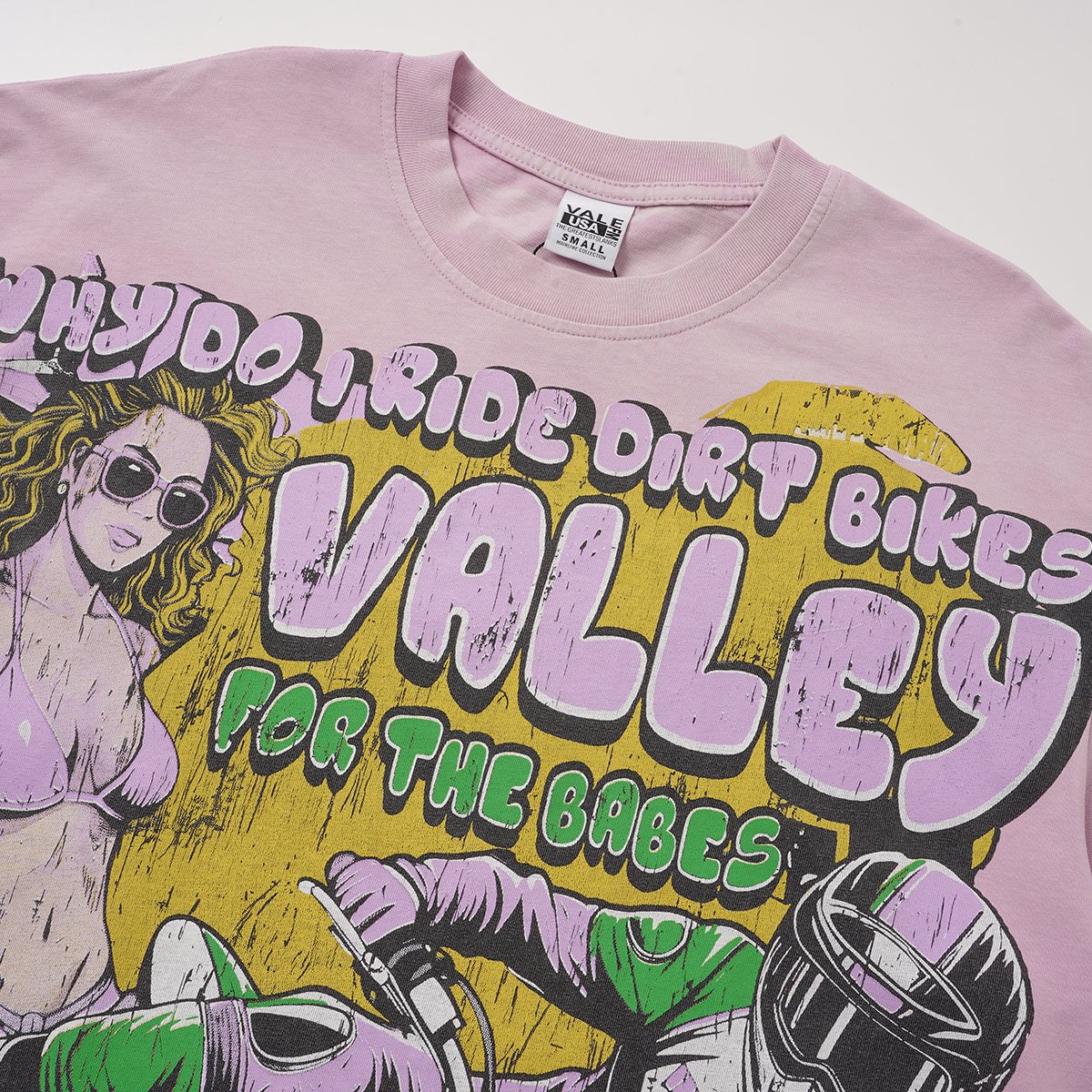 VALLEY Dirt Bike Racing Graphic T-Shirt — detail