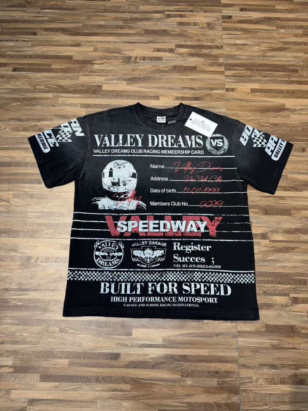 VALLEY Speedway Racing Graphic T-Shirt — front