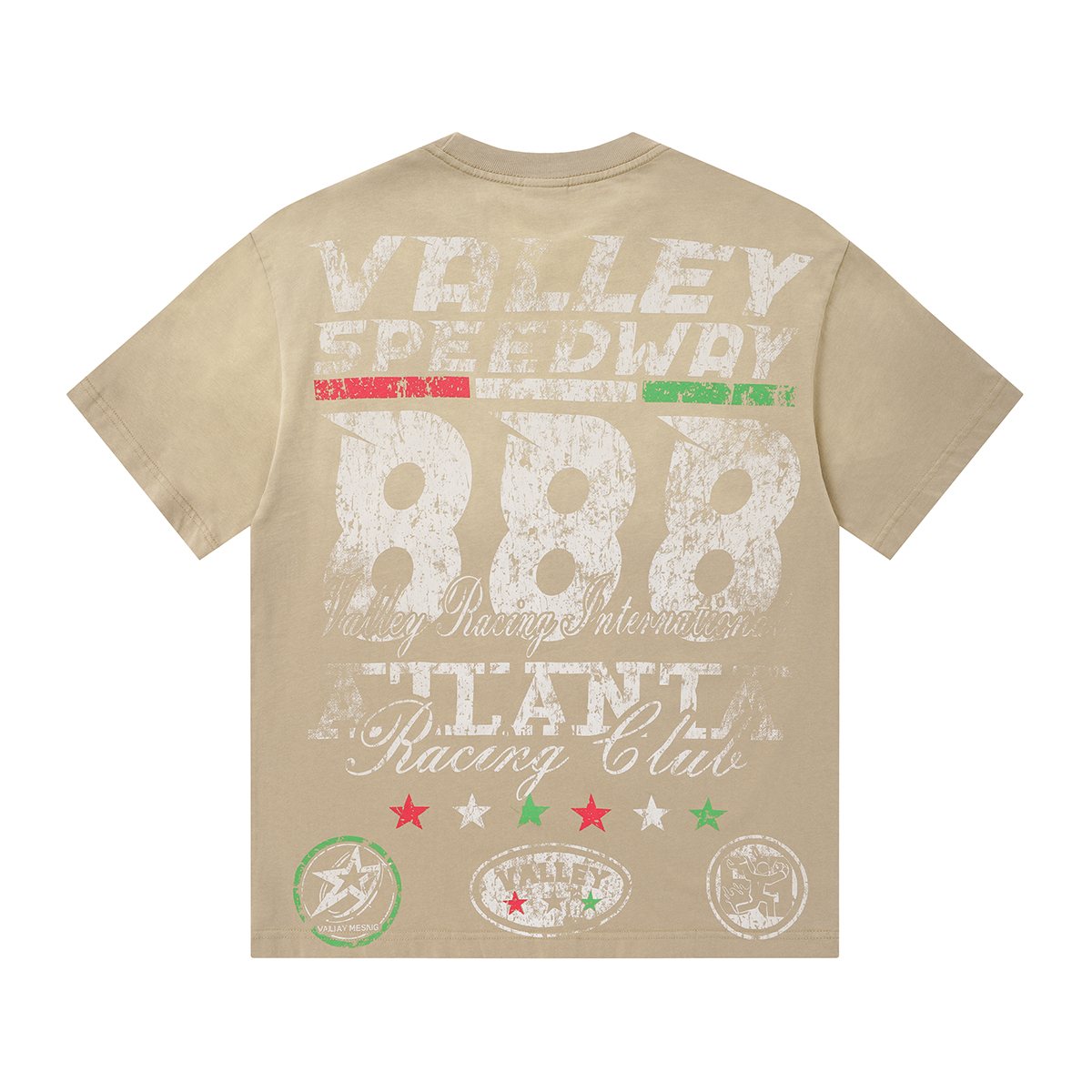 VALLEY Speedway 888 Racing Helmet Graphic T-Shirt — back