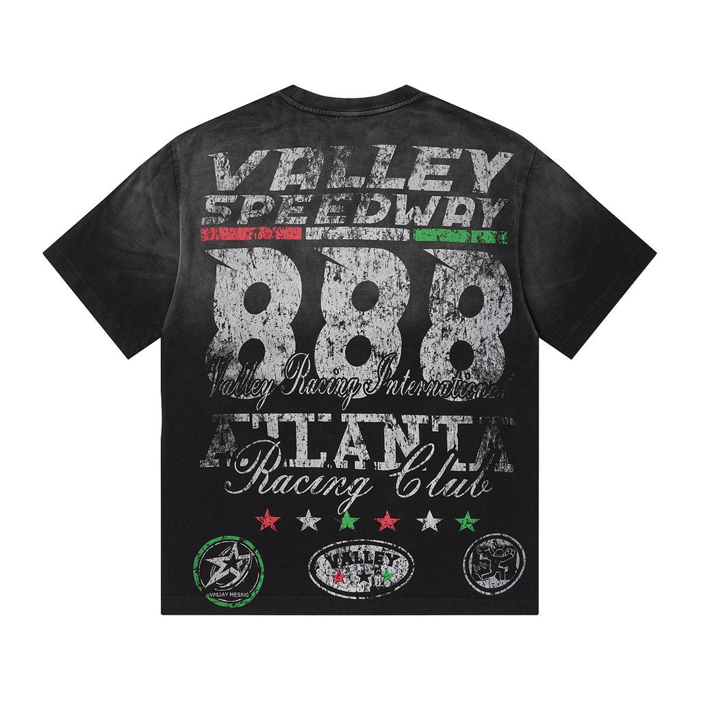 VALLEY Speedway 888 Racing Helmet Graphic T-Shirt — back