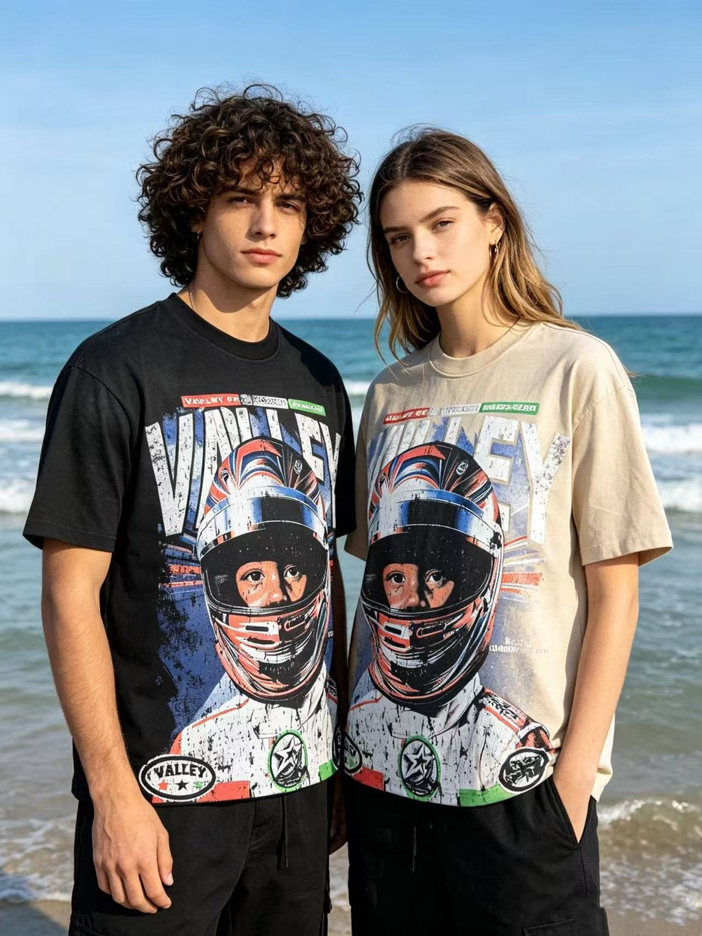 VALLEY Speedway 888 Racing Helmet Graphic T-Shirt — context