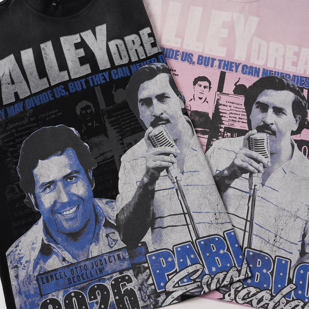 VALLEY Portrait Graphic Short-Sleeve T-Shirt — detail