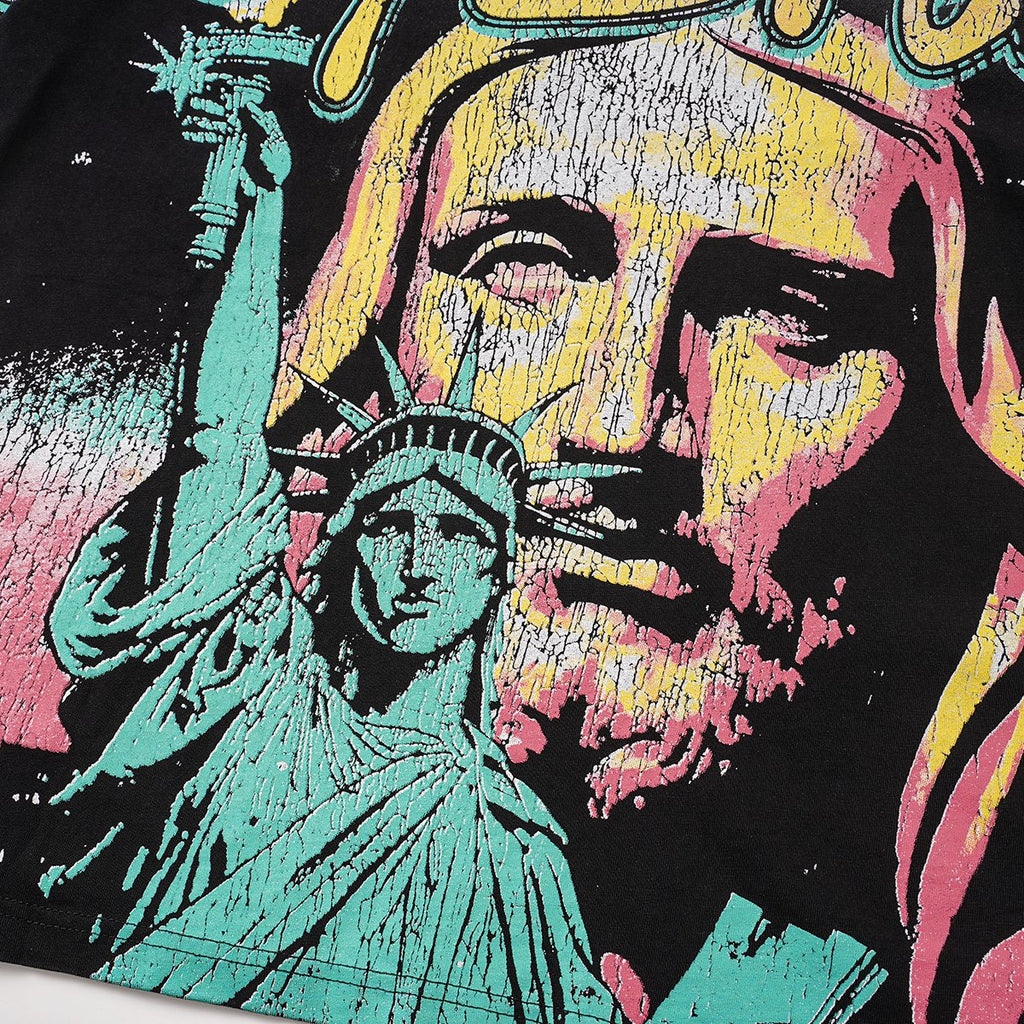 VALLEY Statue Portrait Graphic T-Shirt — detail