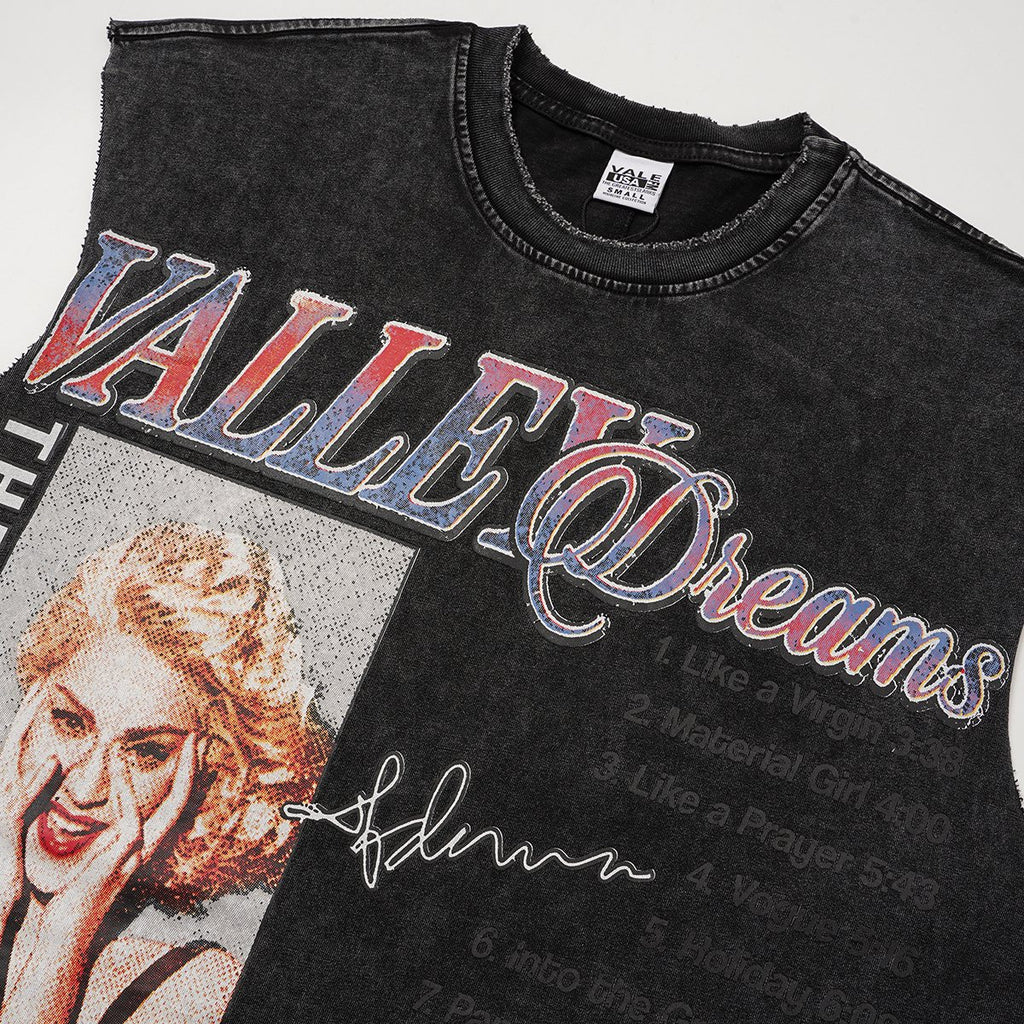 VALLEY Dreams Graphic Sleeveless T-Shirt — detail