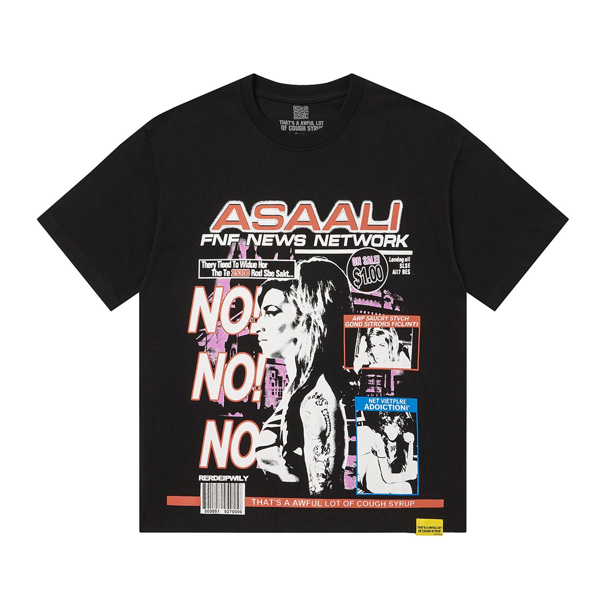 THAT'S A AWFUL LOT OF COUGH SYRUP News Network Graphic T-Shirt — hero