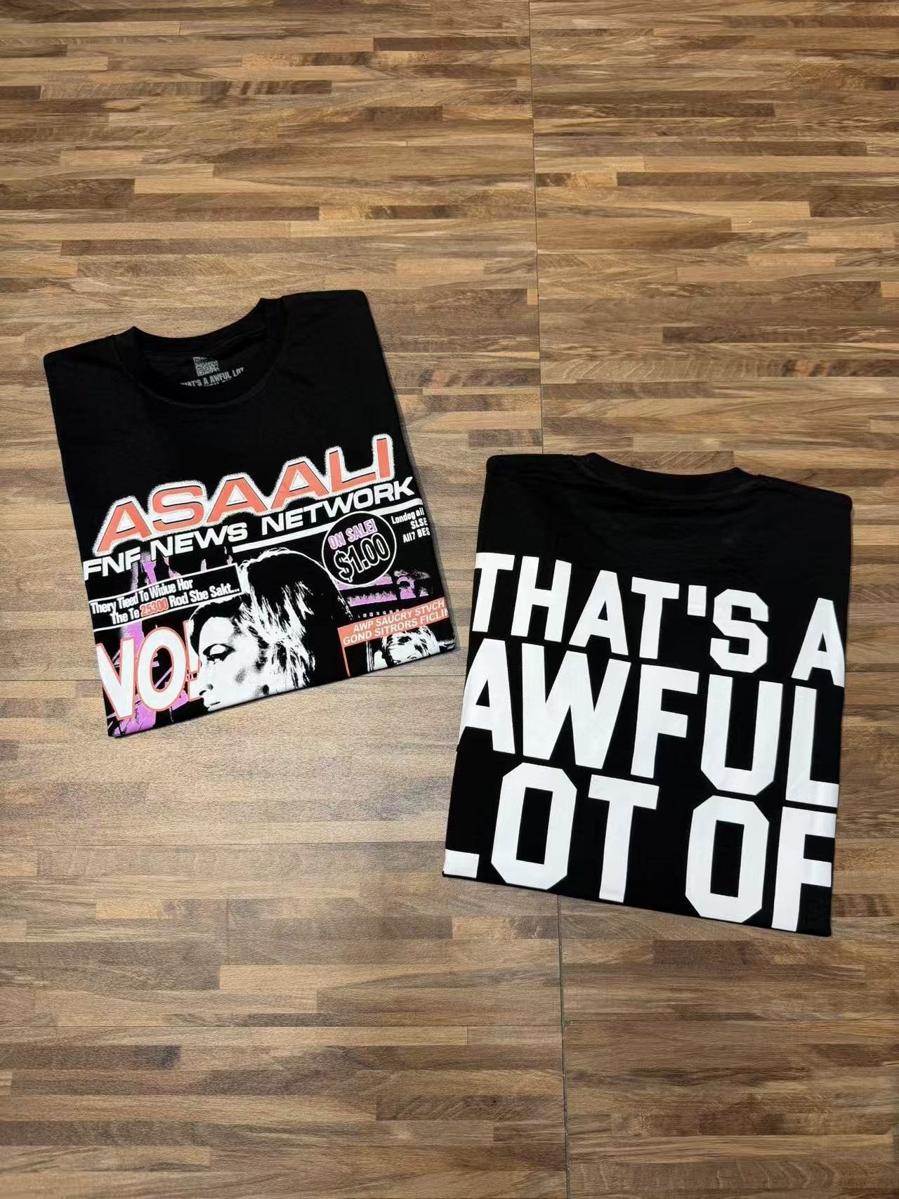 THAT'S A AWFUL LOT OF COUGH SYRUP News Network Graphic T-Shirt — context