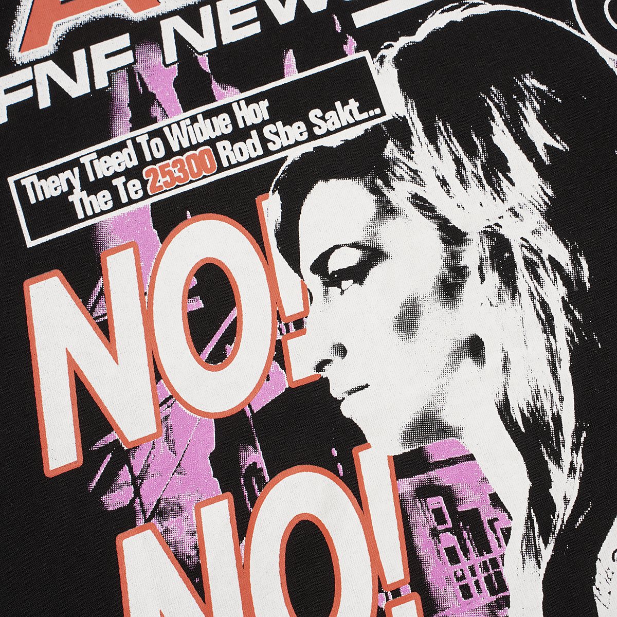 THAT'S A AWFUL LOT OF COUGH SYRUP News Network Graphic T-Shirt — detail