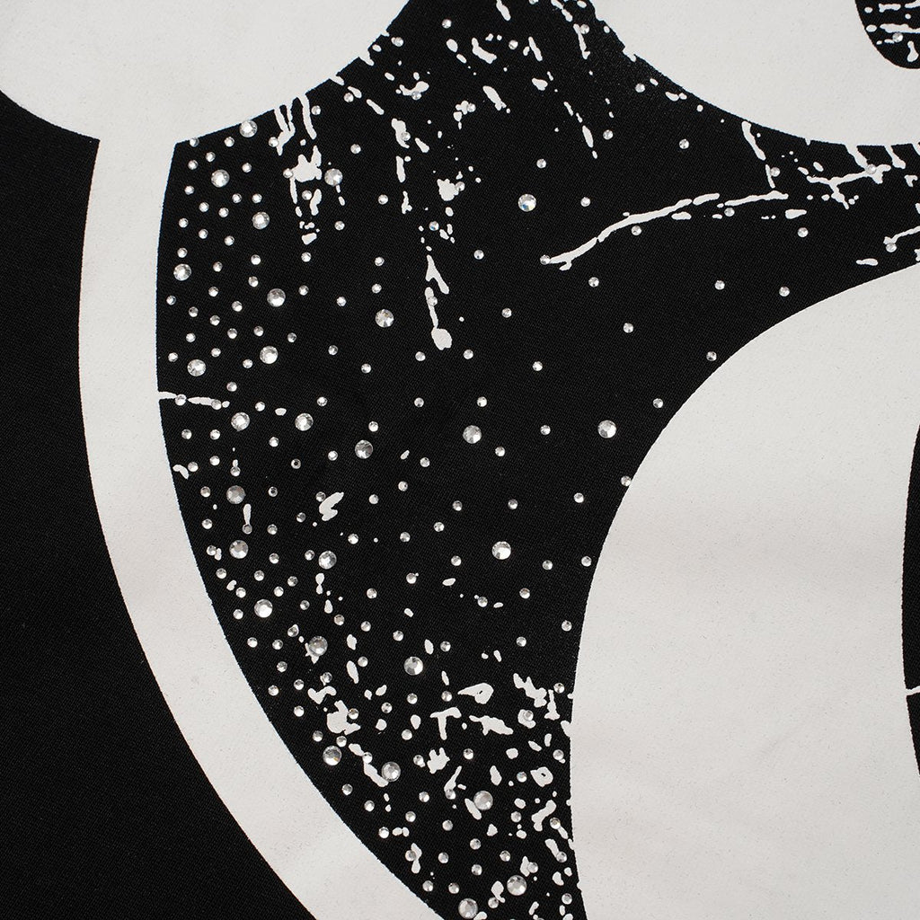 MIXED EMOTION Rhinestone Graphic Short-Sleeve T-Shirt — detail