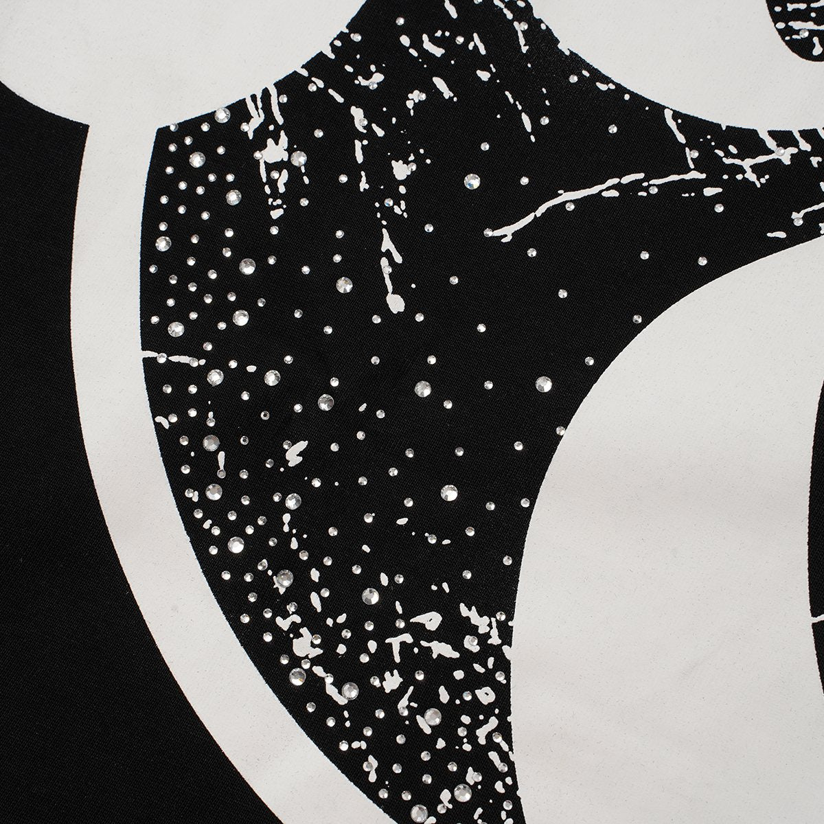 MIXED EMOTION Rhinestone Graphic Short-Sleeve T-Shirt — detail