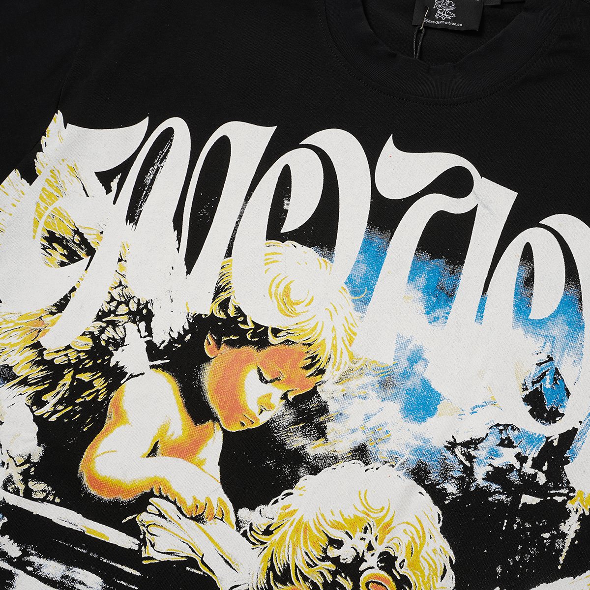 MIXED EMOTION Rhinestone Graphic Short-Sleeve T-Shirt — detail