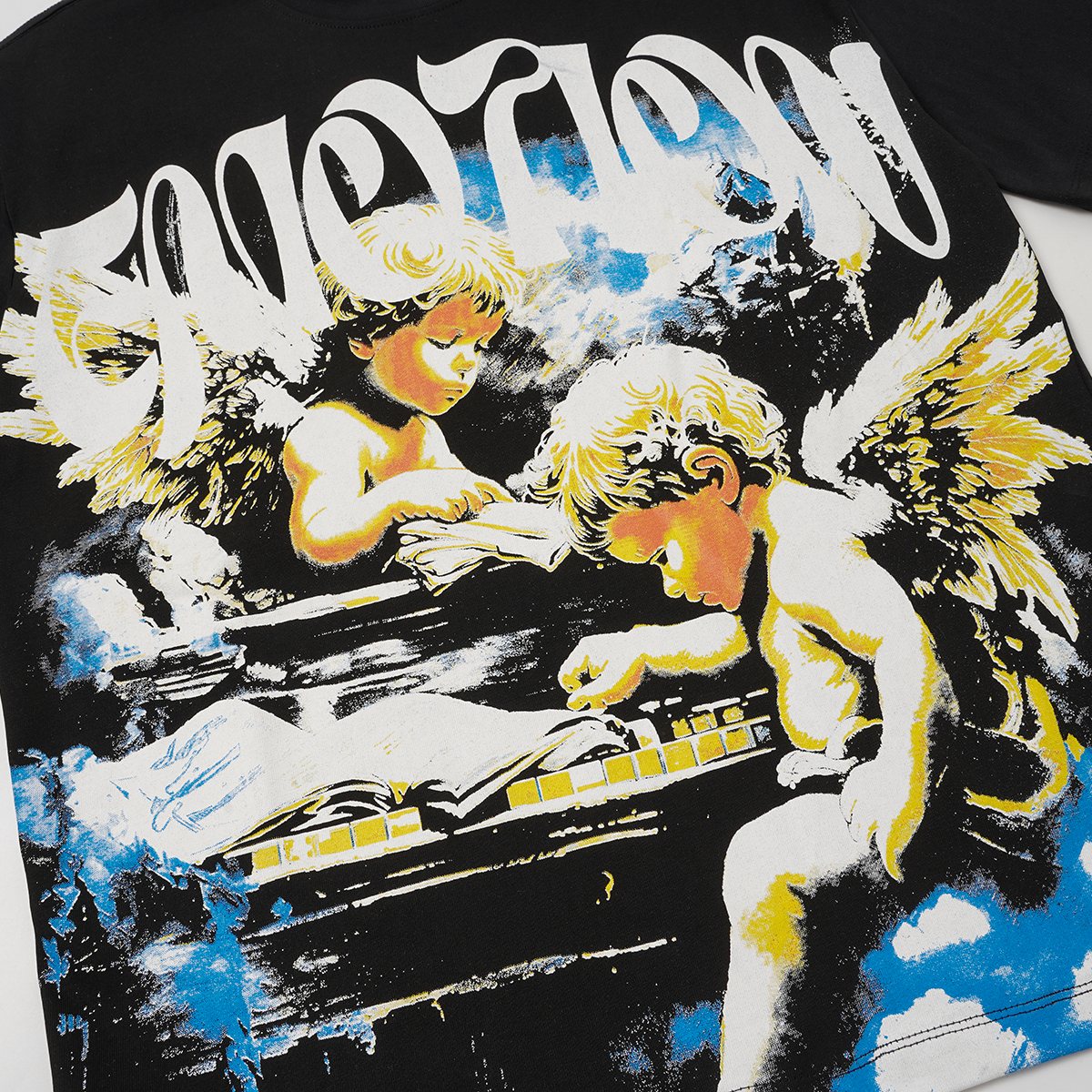 MIXED EMOTION Rhinestone Graphic Short-Sleeve T-Shirt — detail