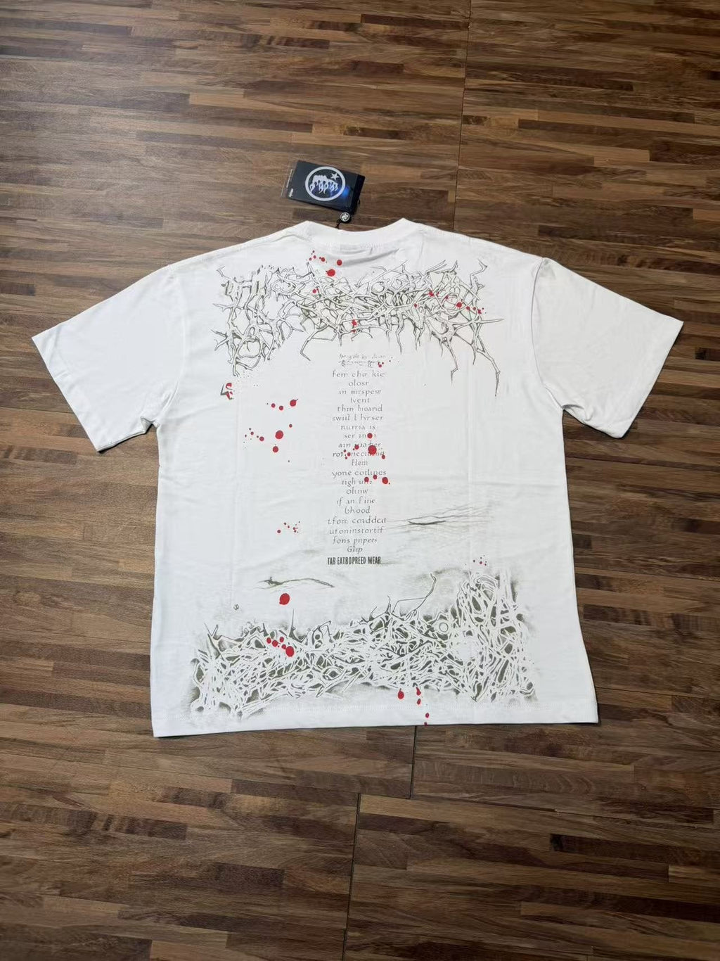 Hellstar Ivory White NFC Detail Short-Sleeve T-Shirt — back