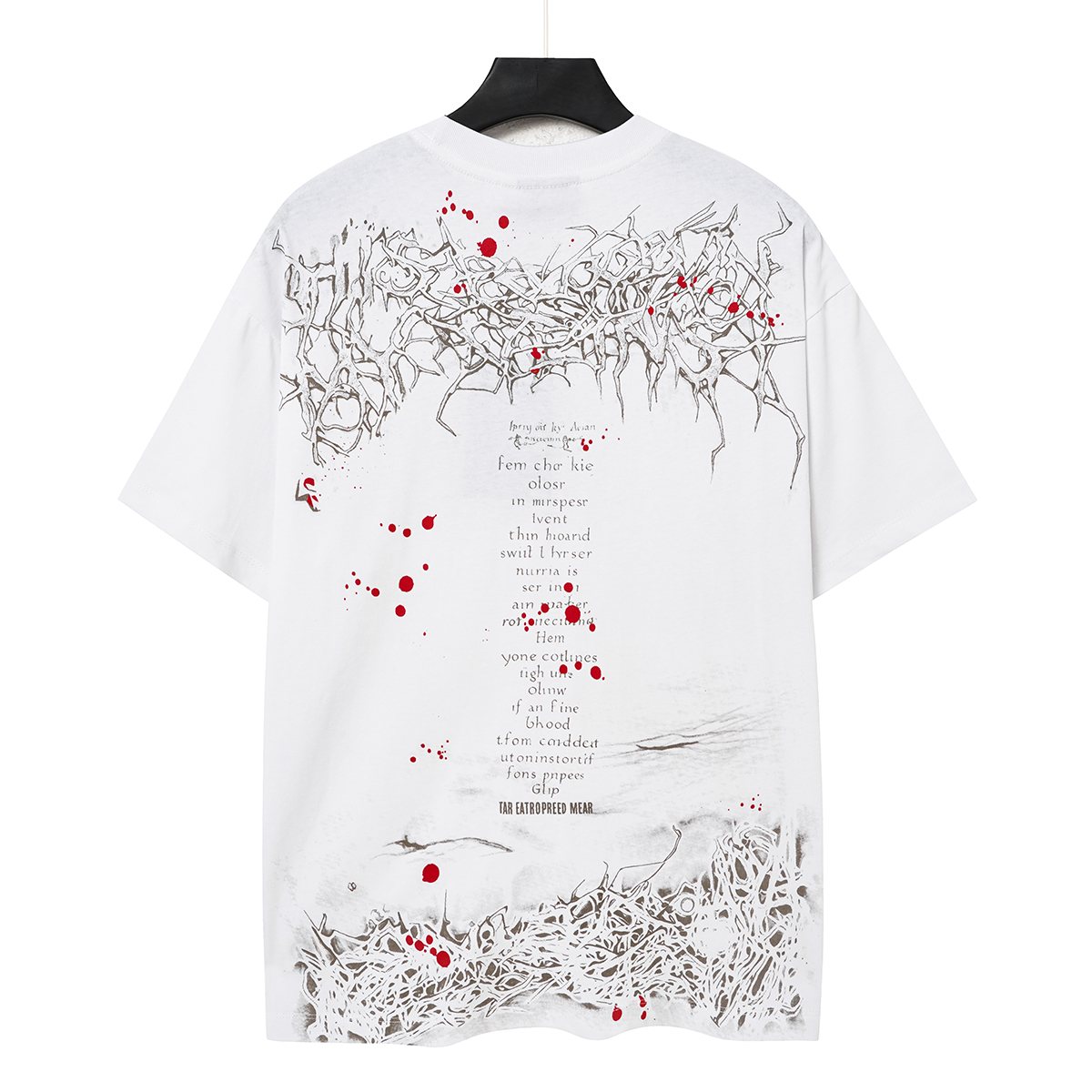Hellstar Ivory White NFC Detail Short-Sleeve T-Shirt — back