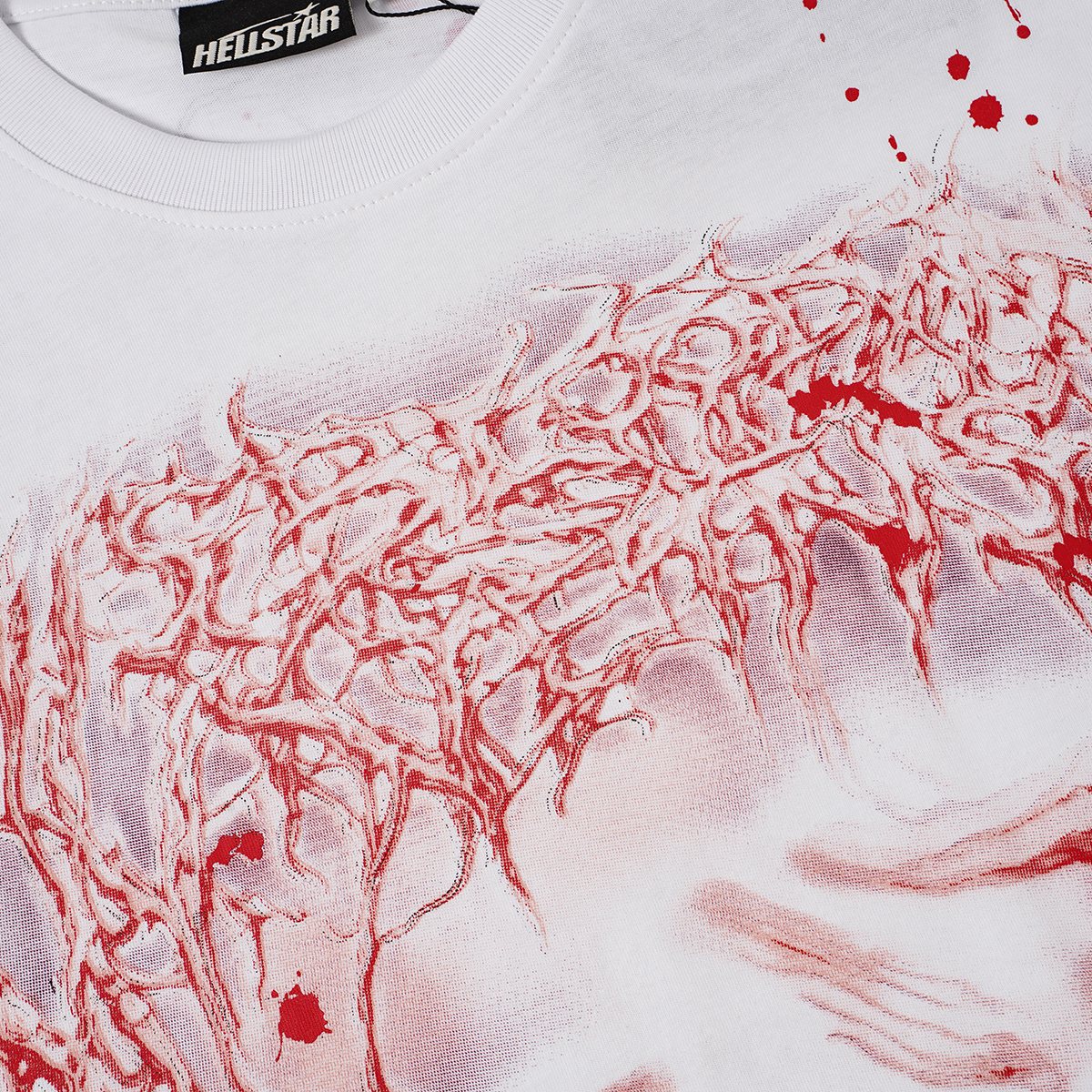 Hellstar Ivory White NFC Detail Short-Sleeve T-Shirt — detail