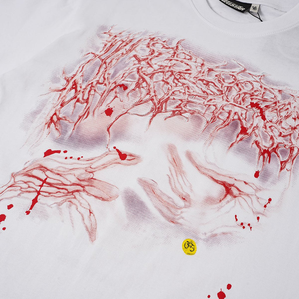 Hellstar Ivory White NFC Detail Short-Sleeve T-Shirt — detail