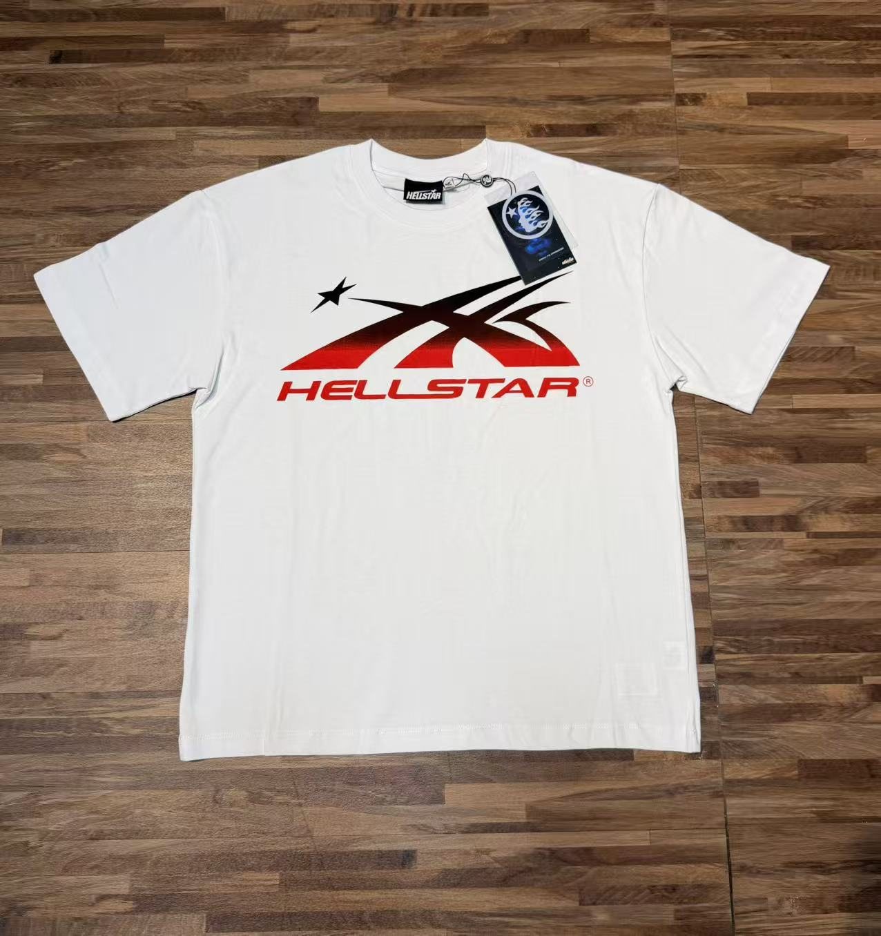 Hellstar Black & Red Graphic Short-Sleeve T-Shirt — front
