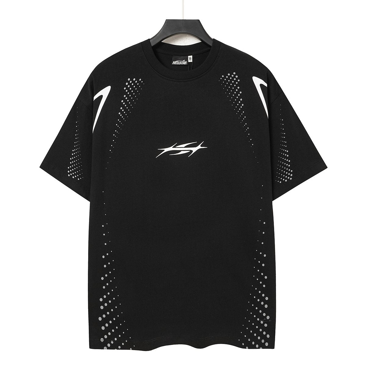 Hellstar Shoulder Graphic Dot Detail T-Shirt — front