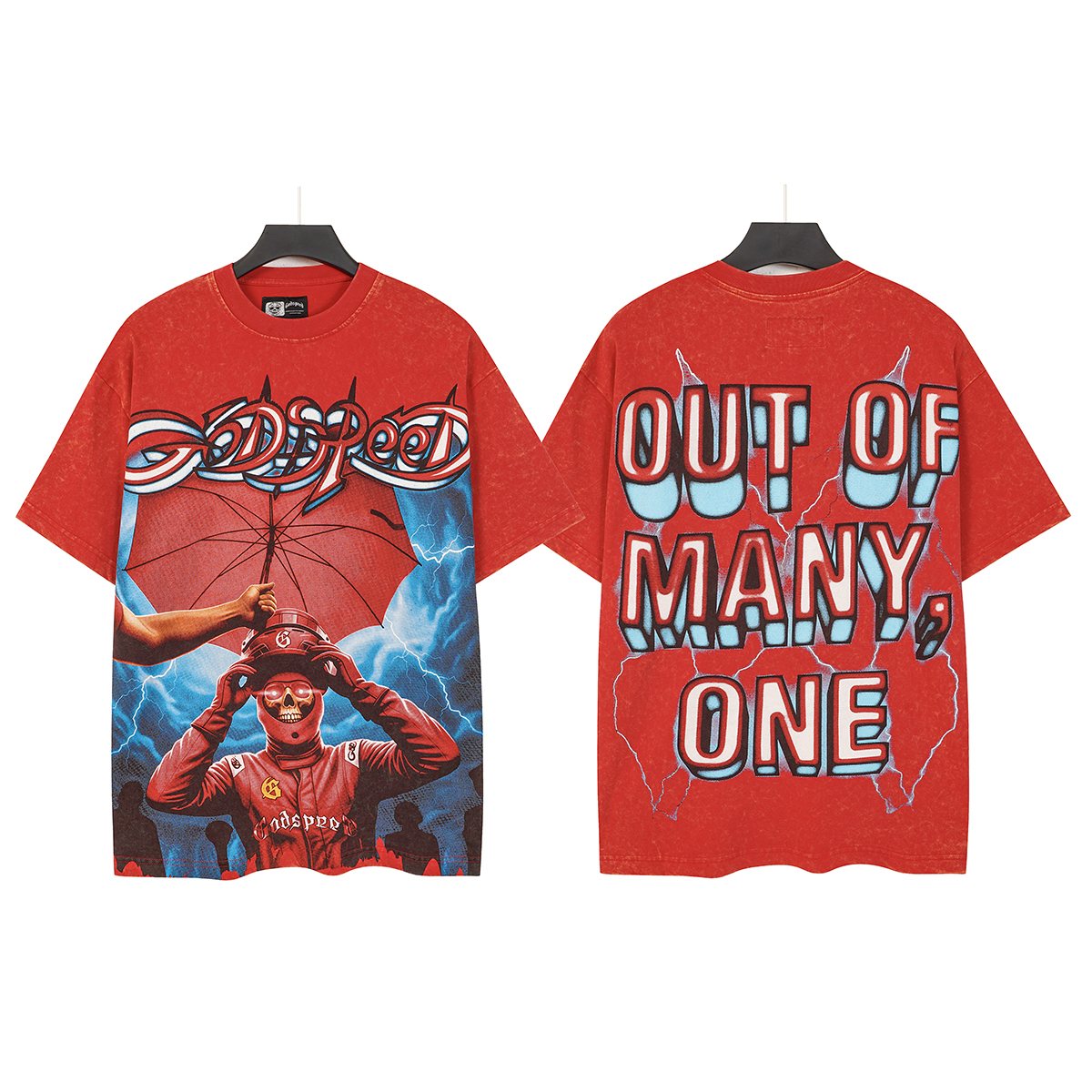 Godspeed Washed Graphic Short-Sleeve T-Shirt — hero