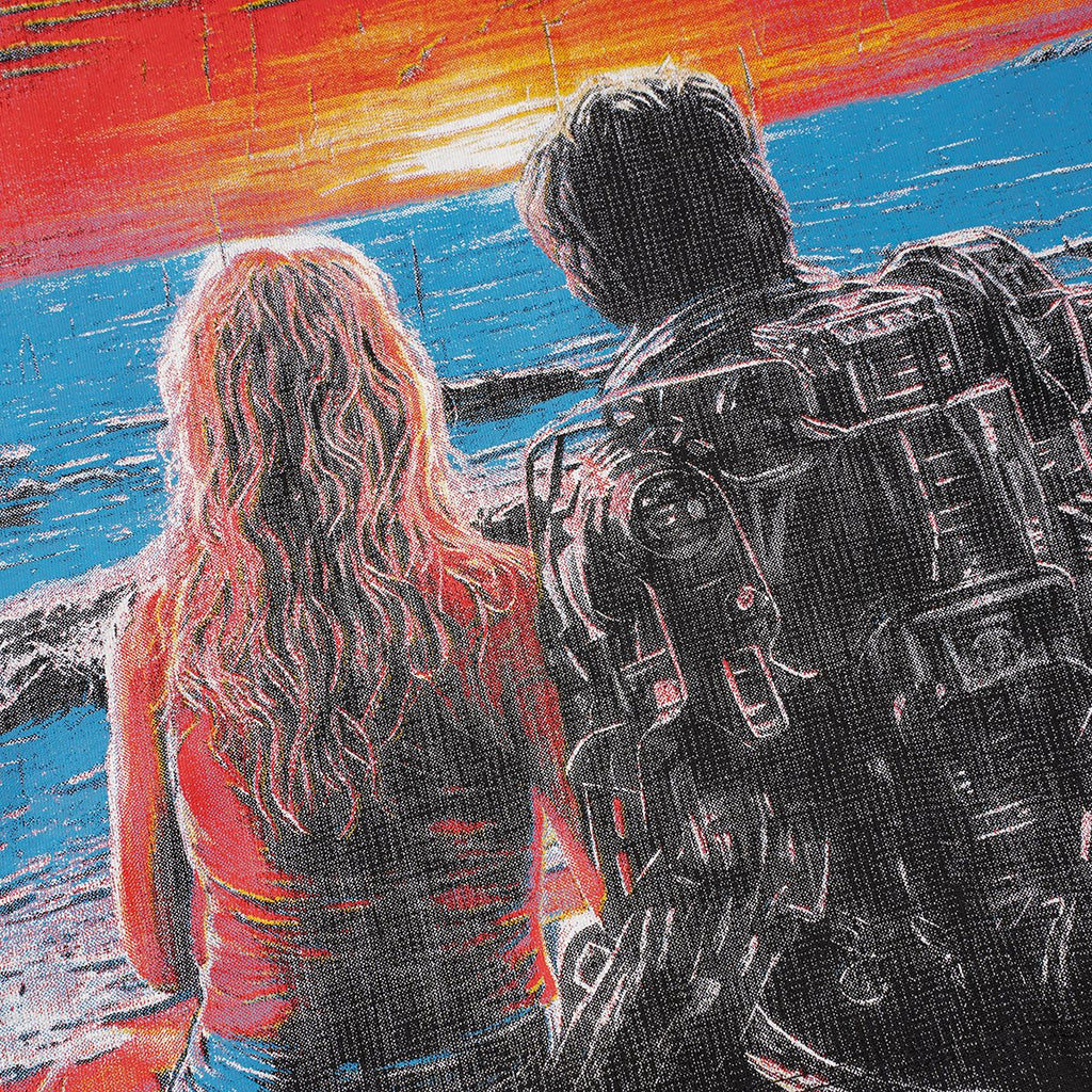 Godspeed Sunset Couple Distressed Graphic T-Shirt — detail