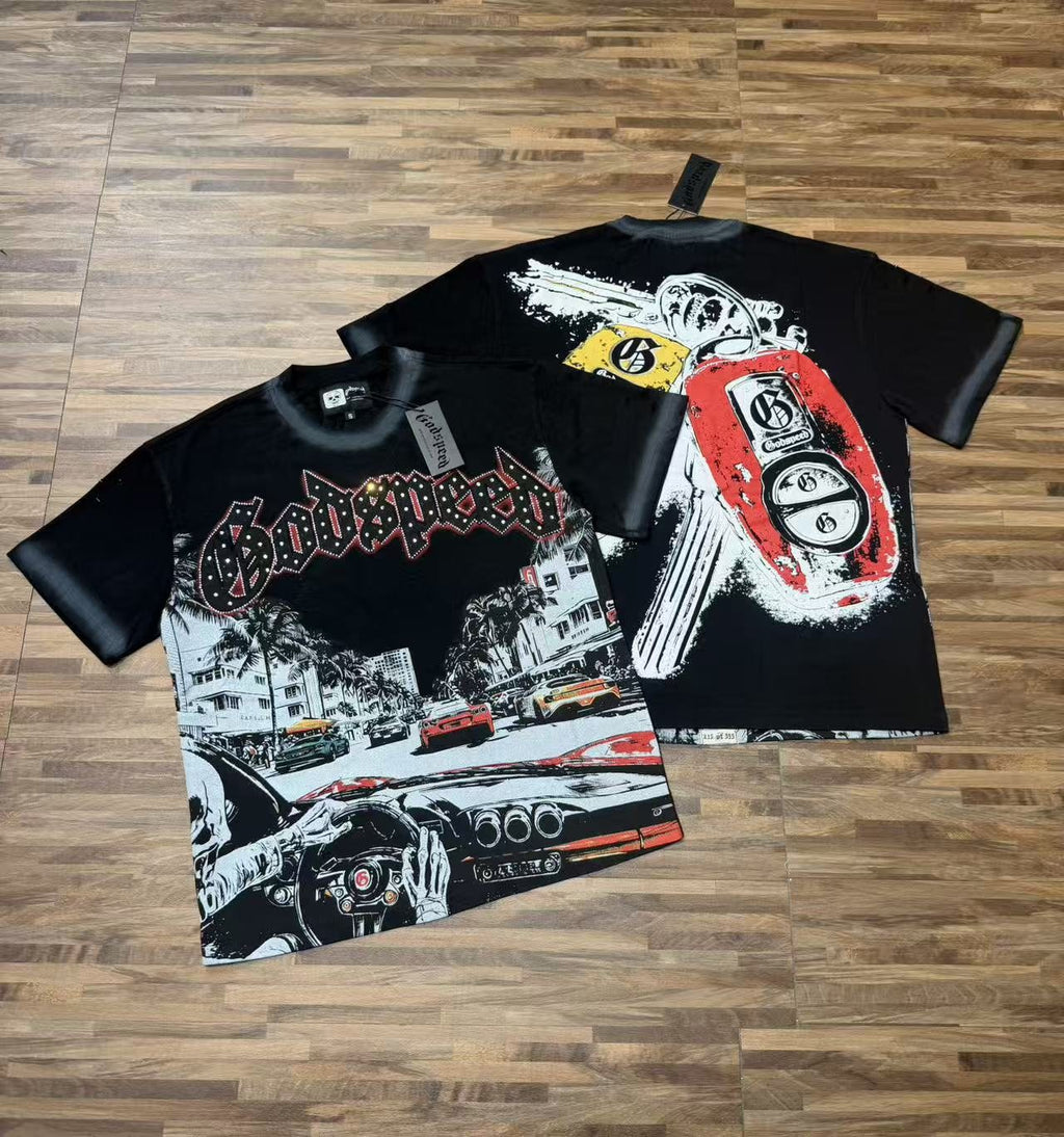 Godspeed Car Key Graphic T-Shirt — context