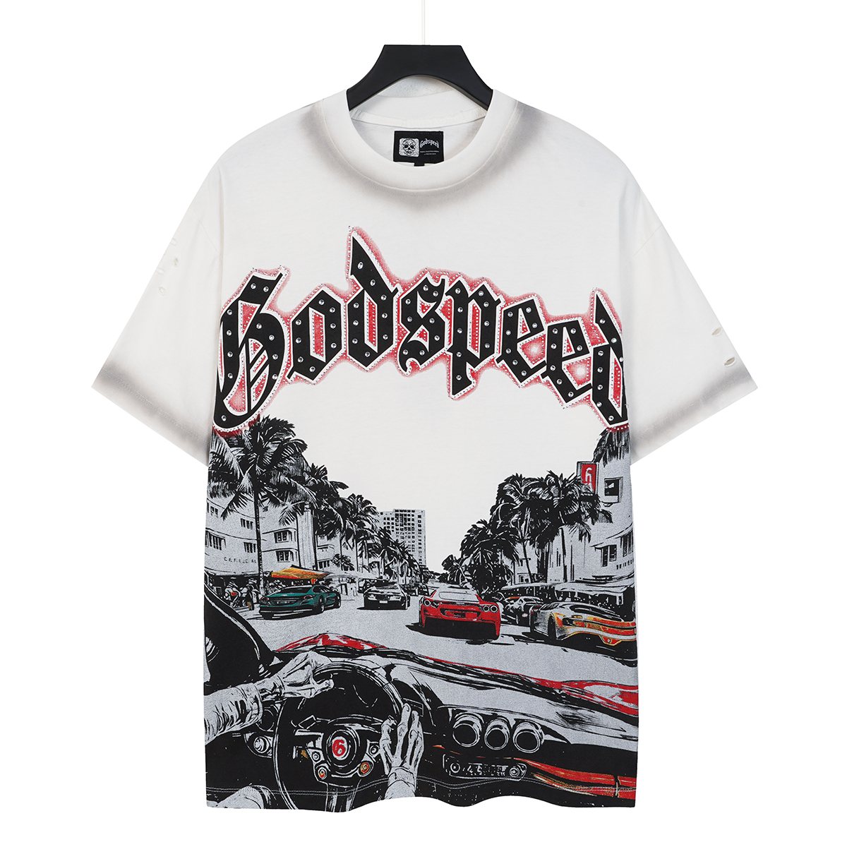 Godspeed Car Key Graphic T-Shirt — front
