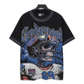 Godspeed Football Skull Graphic T-Shirt — front